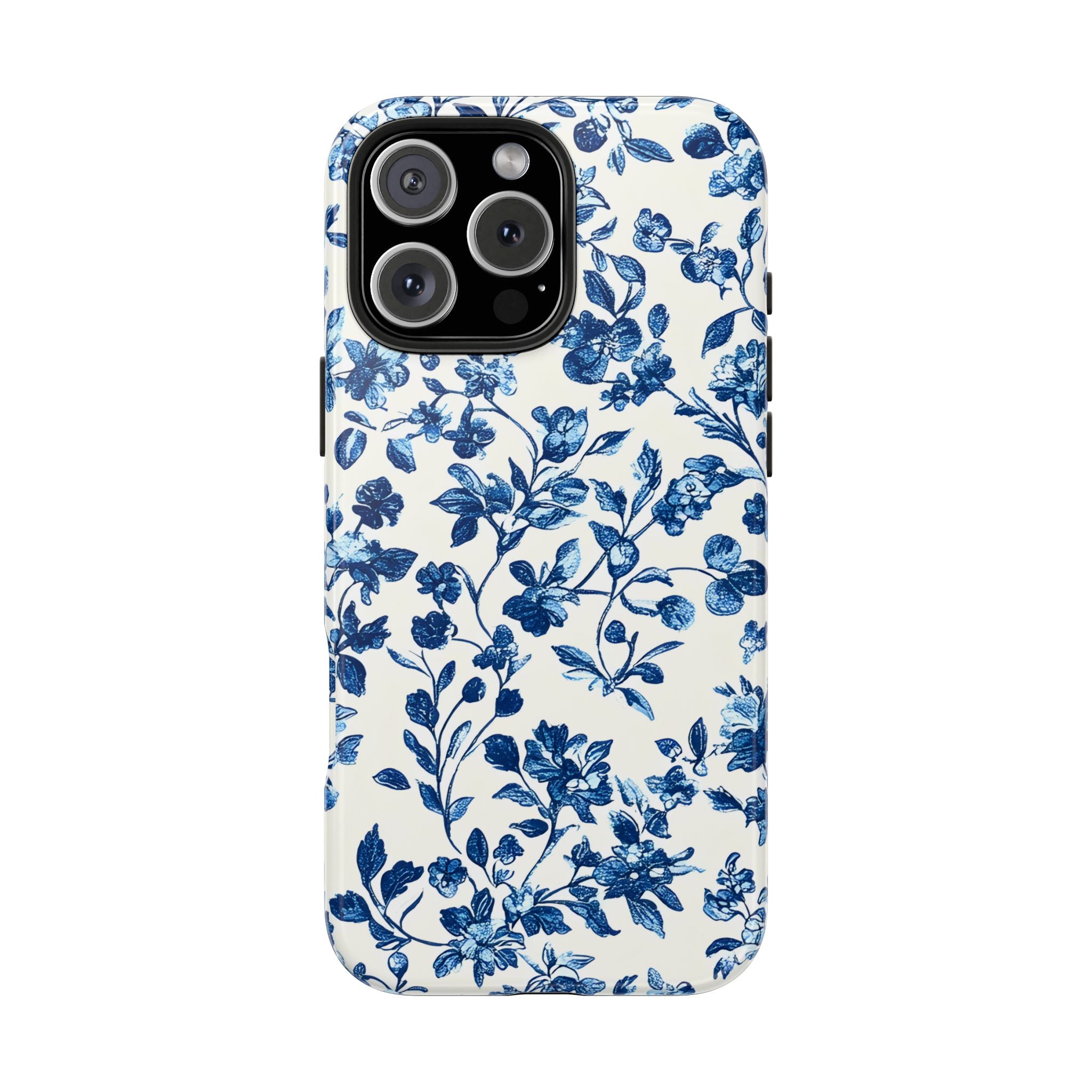 french-toile-floral-tough-phone-case-blue-phone-cover-protective-iphone-case-hard-shell-cellphone-case-vintage-design-phone-c