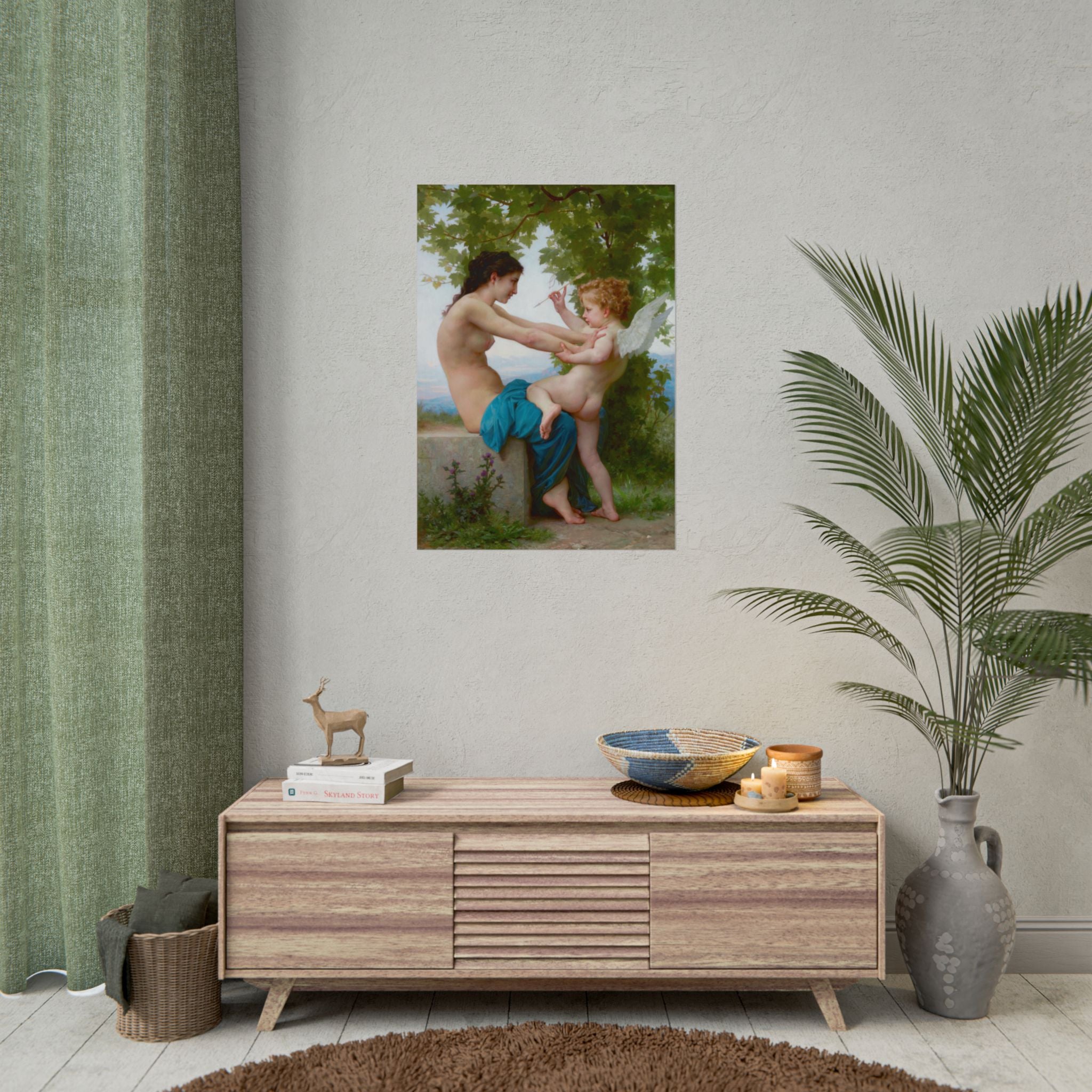 poster-print-girl-defending-herself-against-eros-bouguereau-living-room-decor-love-wall-art-eros-poster-art-romantic-painting