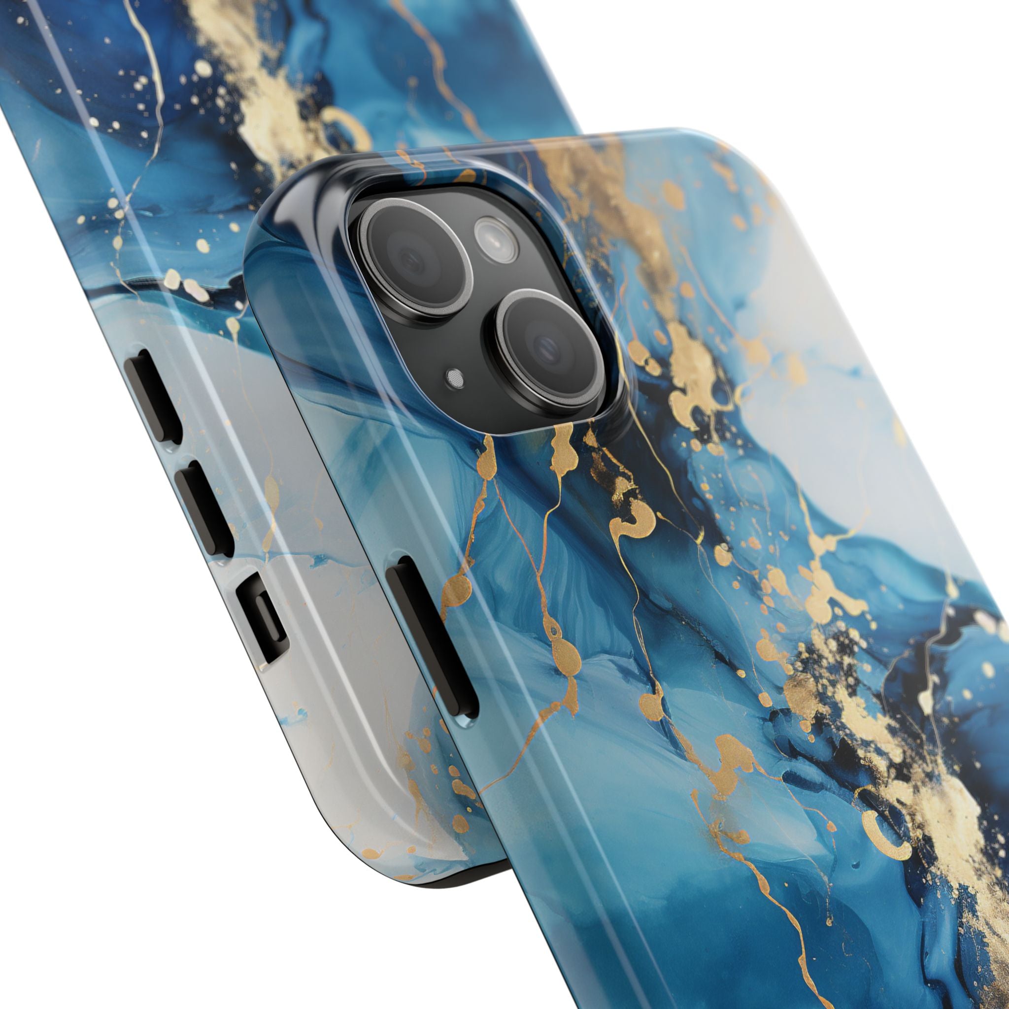 blue-gold-marble-iphone-tough-case-elegant-minimalist-protective-cover-stylish-phone-shell-hard-shell-iphone-case-trendy-acce