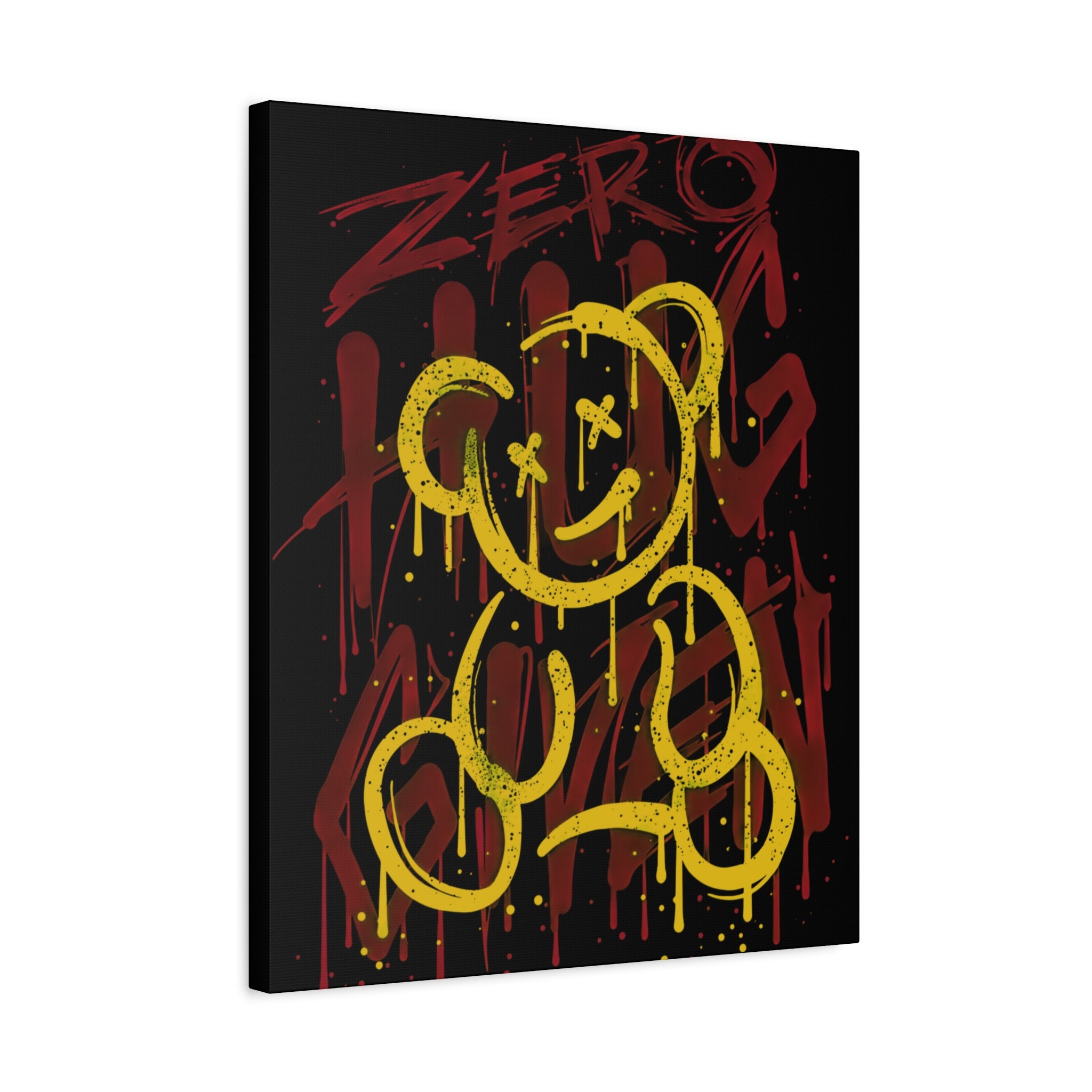 canvas-art-zero-hug-given-teddy-bear-print-graffiti-wall-art-fun-wall-art-moody-wall-art-canvas-print-canvas-wall-decor