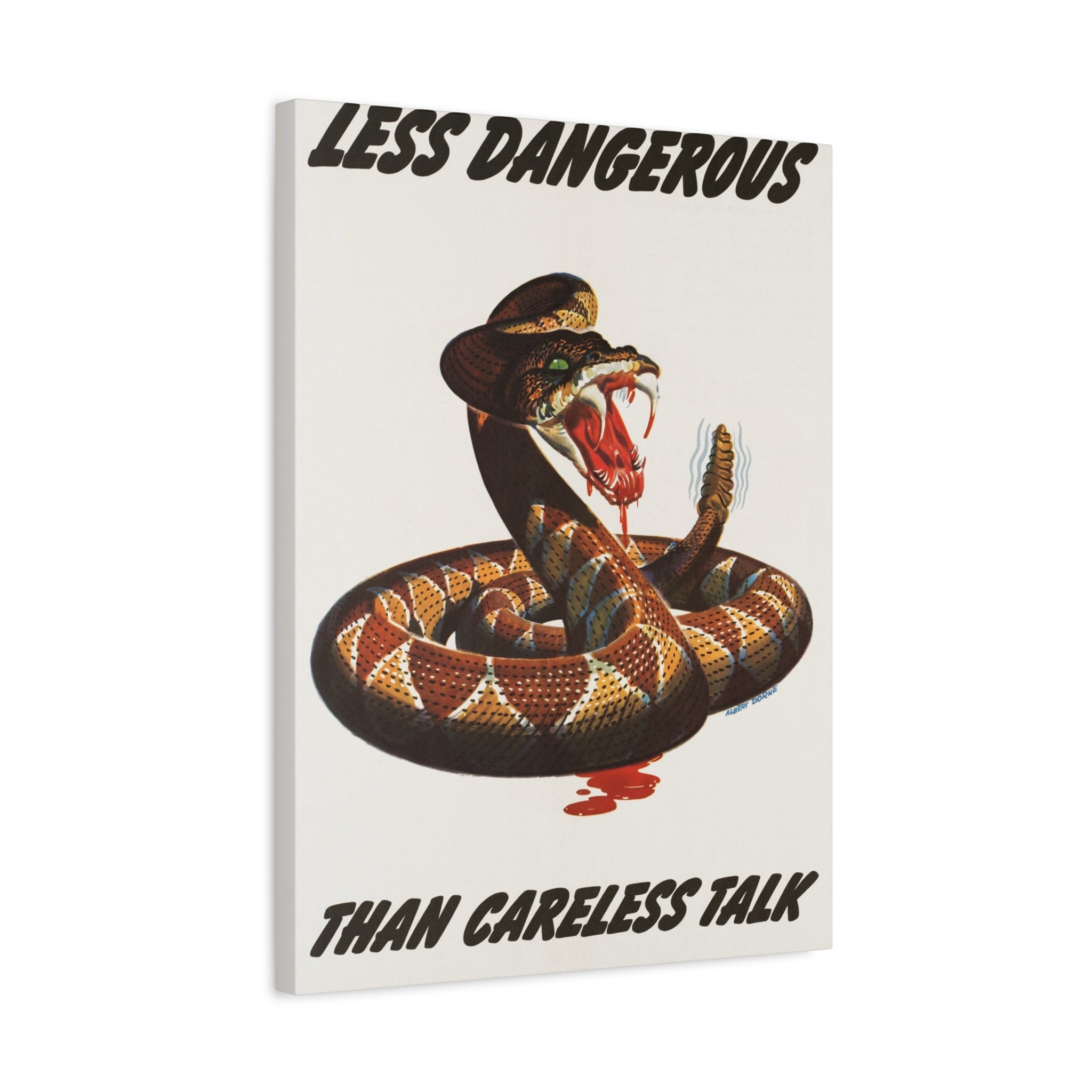 canvas-print-cobra-motivational-art-matte-finish-stretched-wall-art-less-dangerous-than-careless-talk-home-decor