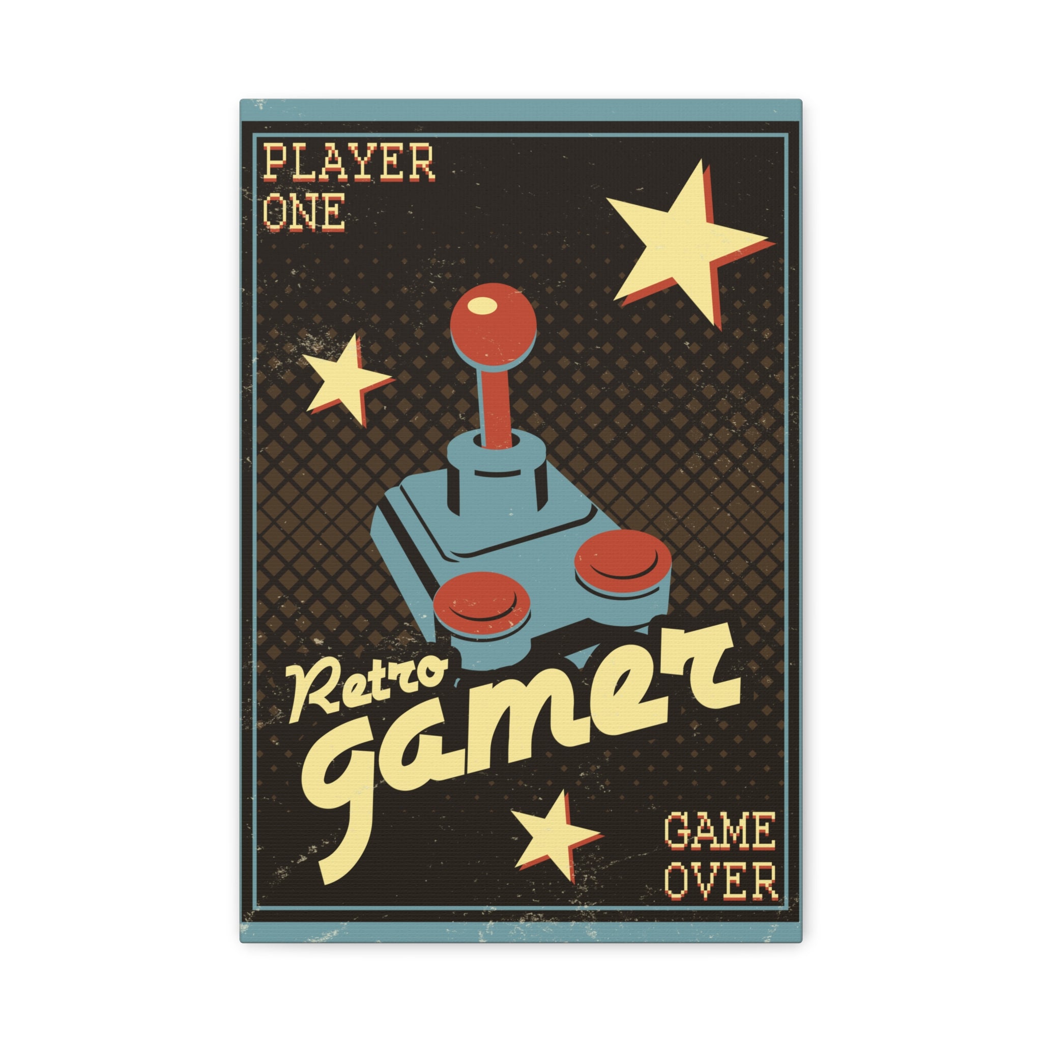 canvas-wall-art-retro-gamer-home-decor-game-over-matte-canvas-print-gaming-wall-decor-video-game-art-gamer-gift-vintage-art