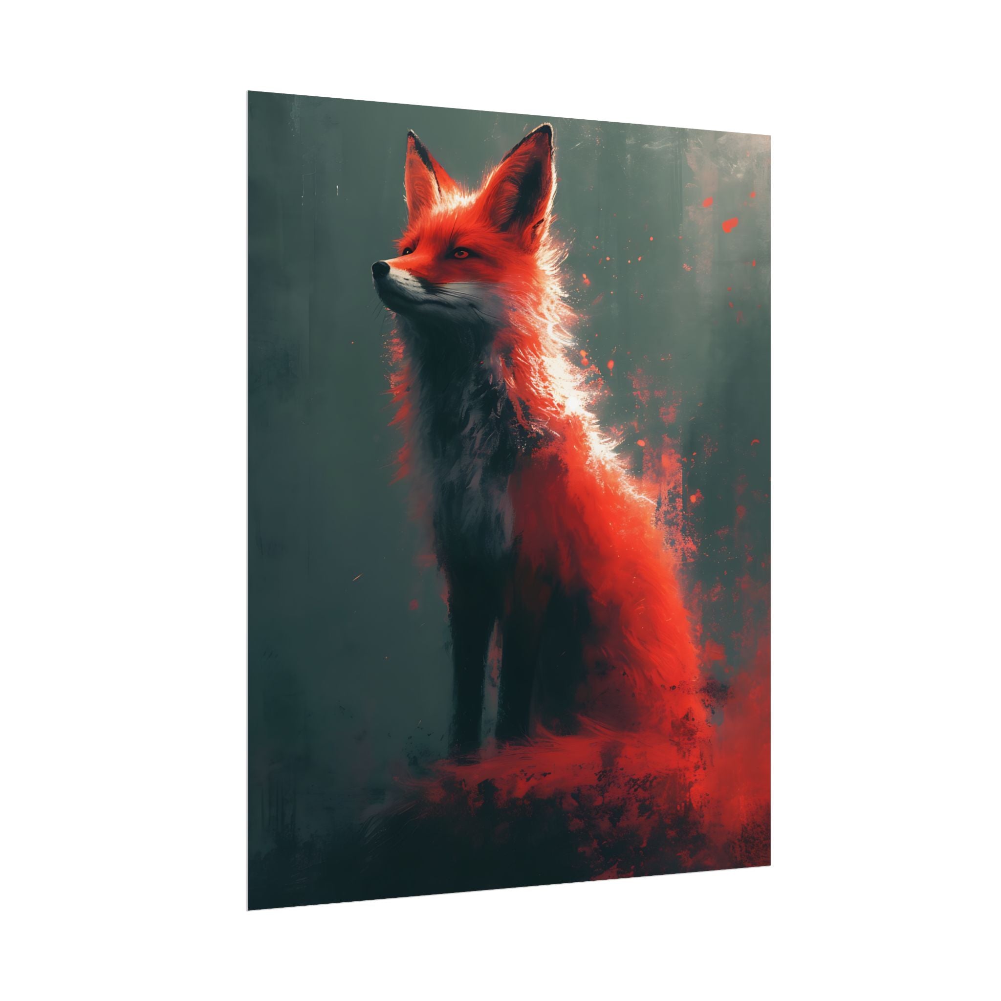fantasy-red-fox-poster-print-rolled-posters-wall-art-animal-lover-gift-unique-home-decor-wildlife-art-print-fox-lover-birthda