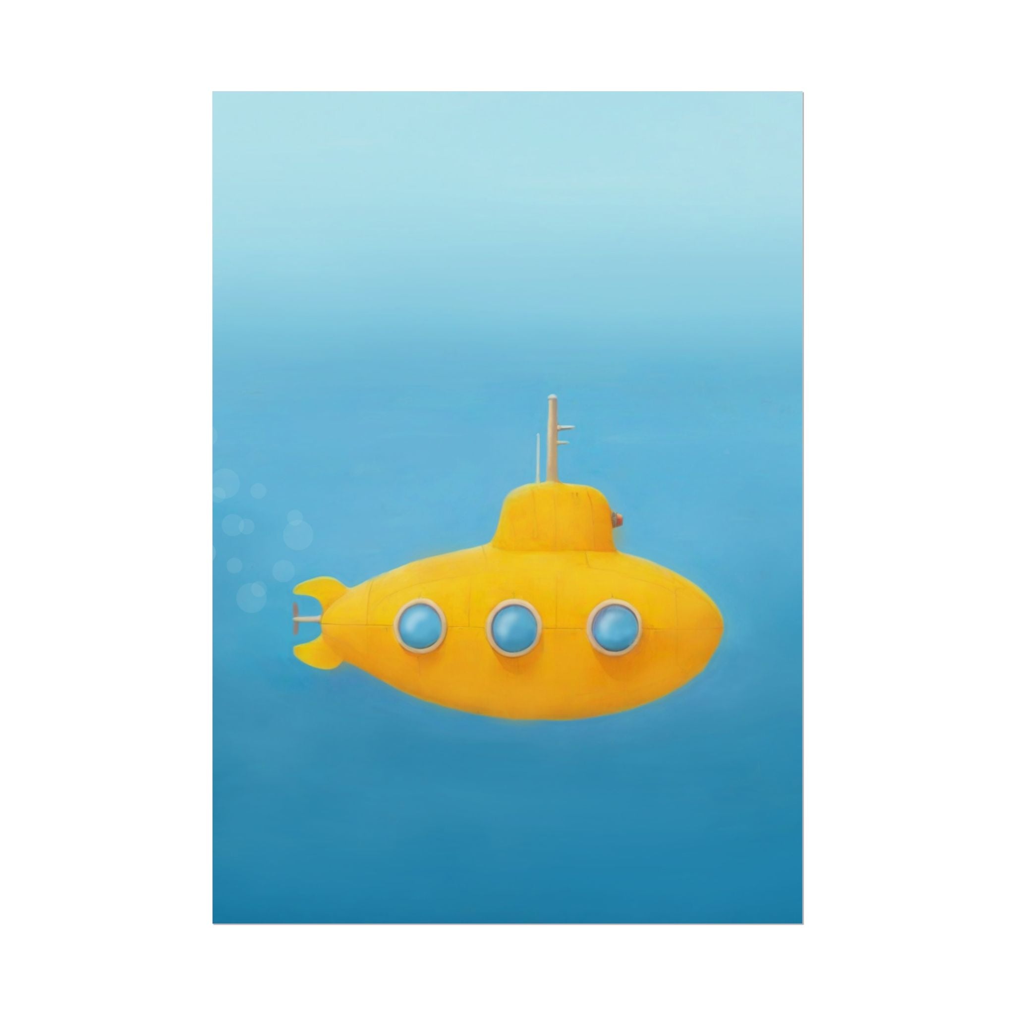 yellow-submarine-nursery-poster-art-fine-art-poster-wall-art-submarine-print-yellow-nursery-decor-gender-neutral-nursery