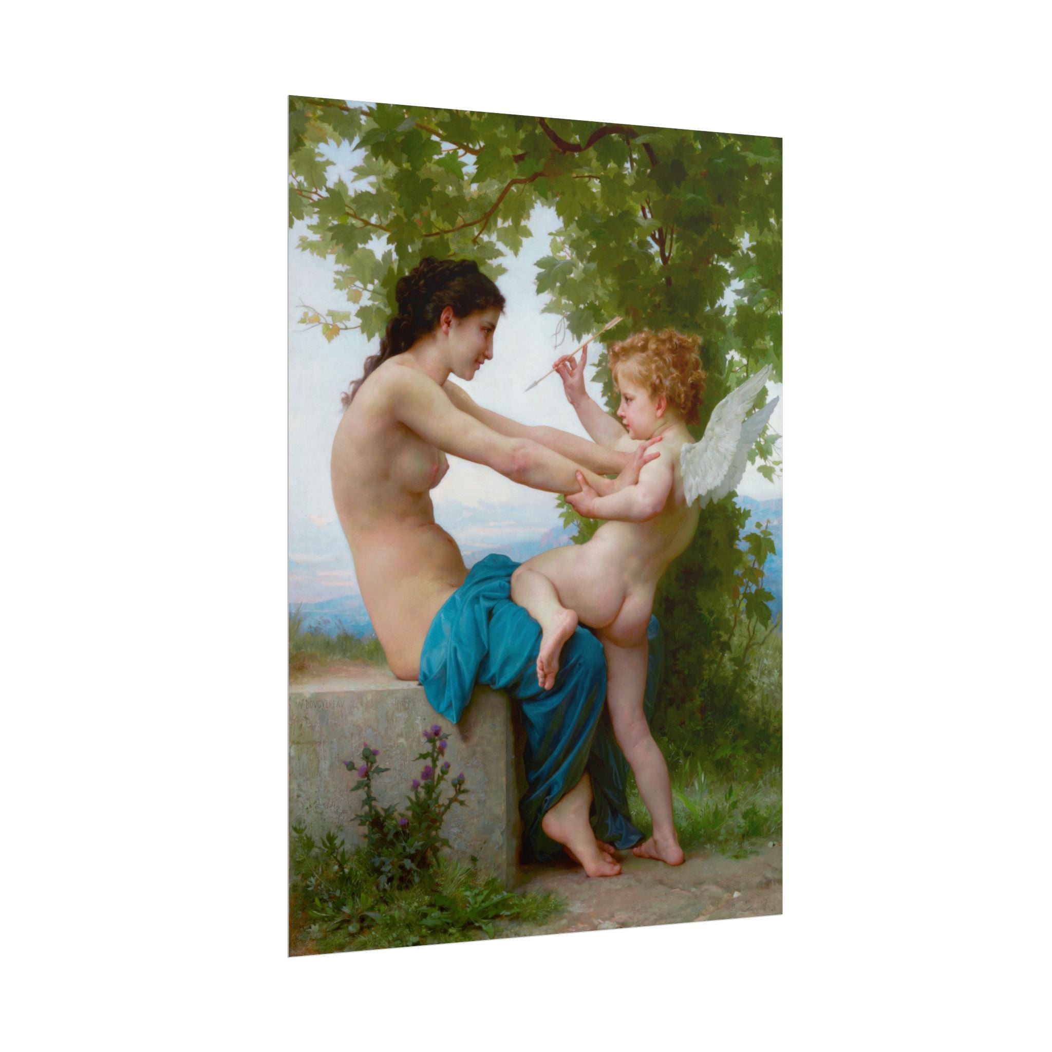 poster-print-girl-defending-herself-against-eros-bouguereau-living-room-decor-love-wall-art-eros-poster-art-romantic-painting