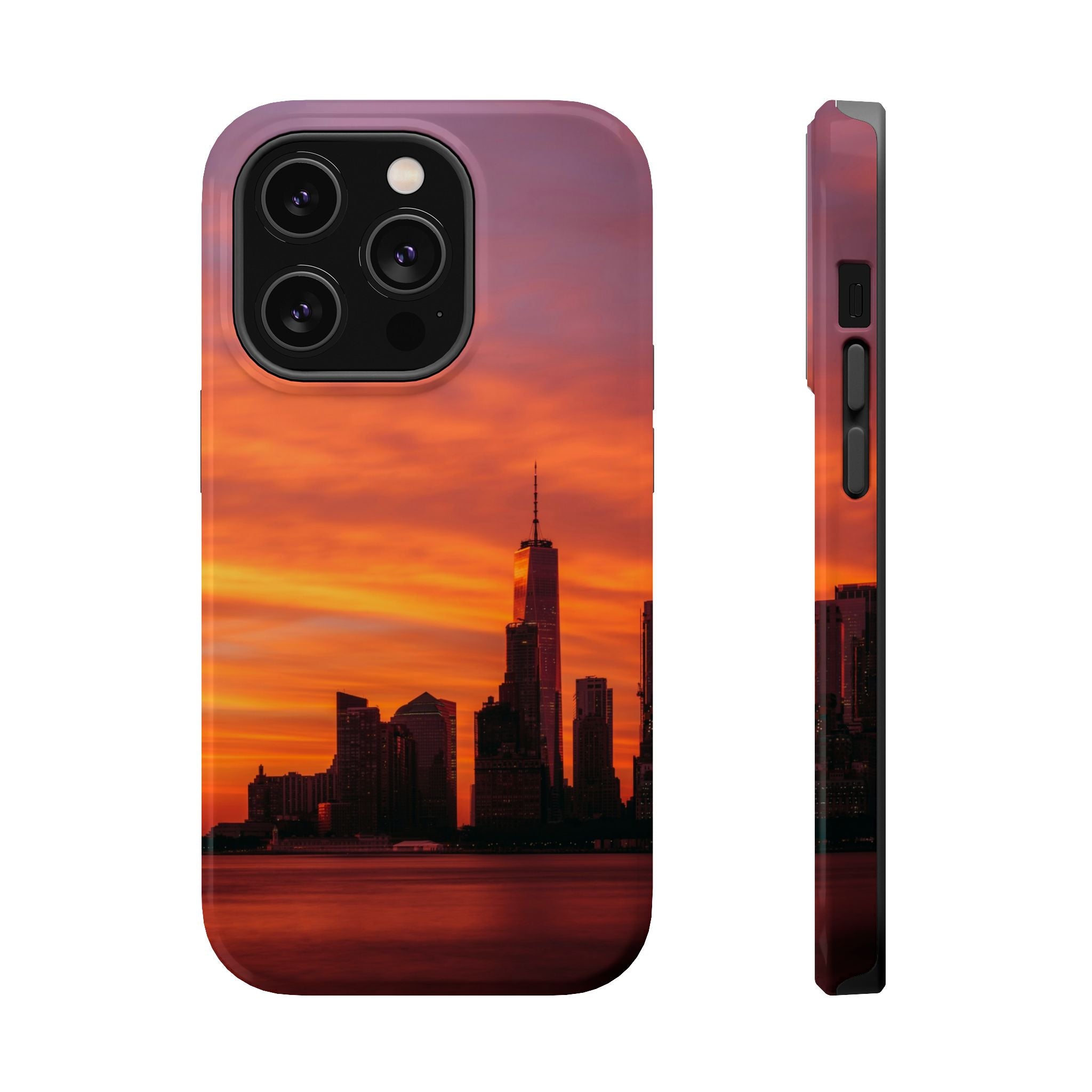 sunset-nyc-cityscape-magnetic-tough-case-durable-phone-protector-new-york-tough-case-gift-for-photographers-urban-aesthetic