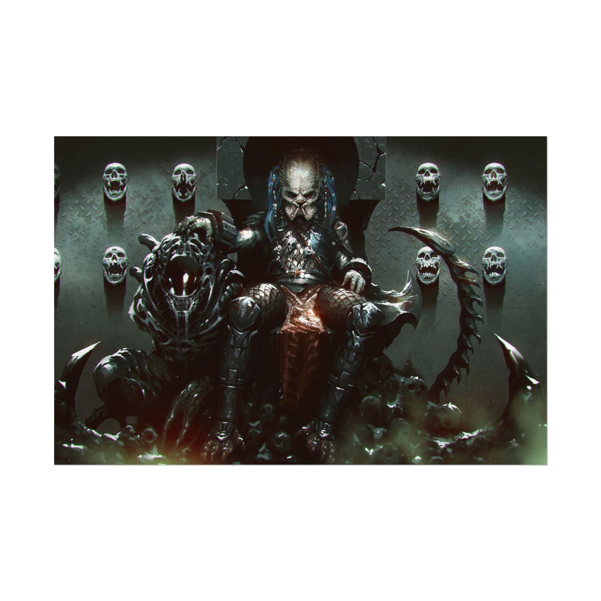 predator-alien-poster-art-xenomorph-movie-poster-print-alien-wall-art-sci-fi-home-decor-geek-wall-decor