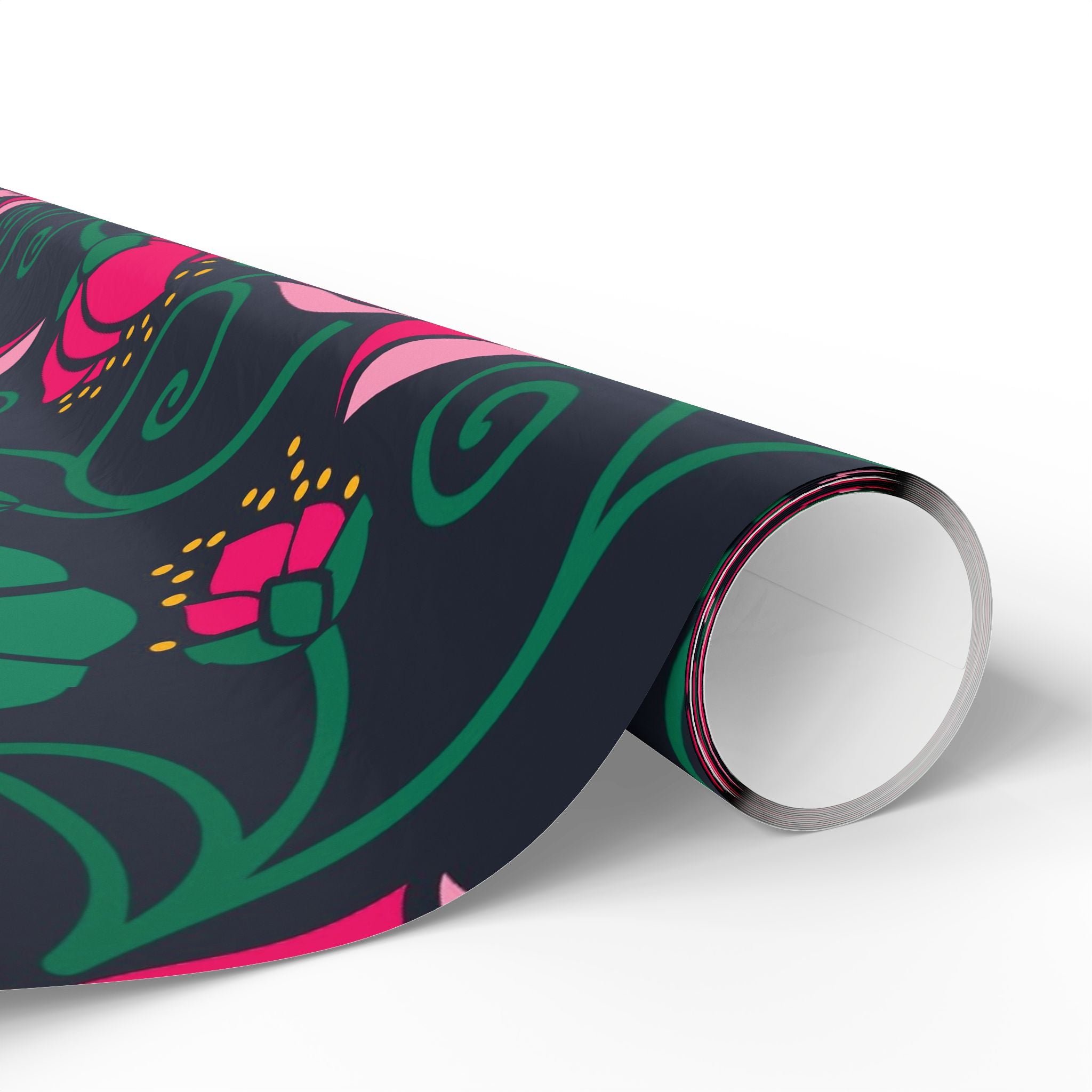 vintage-retro-pink-tulip-gift-wrap-30x72-inch-floral-design-birthday-wrapping-decorative-craft-paper-holiday-gift-wrap-elegan