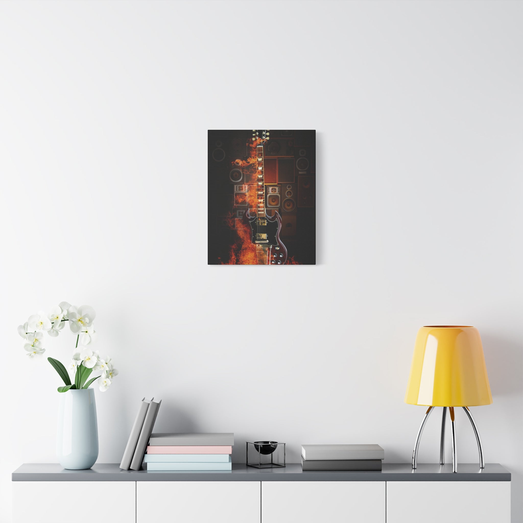 canvas-print-rock-n-roll-guitar-in-fire-home-wall-decor-music-art-gift-matte-stretched-wall-art-musicians-gift-guitarist-deco