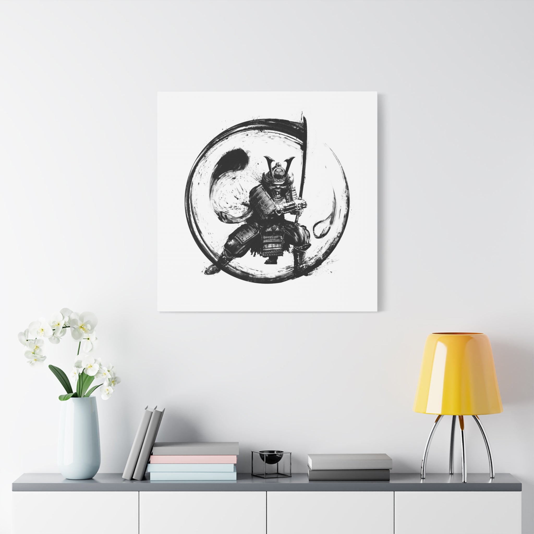 canvas-wall-art-japanese-samurai-ying-yang-katana-oni-mask-black-and-white-home-decor-zen-wall-hanging-asian-art-samurai-swor