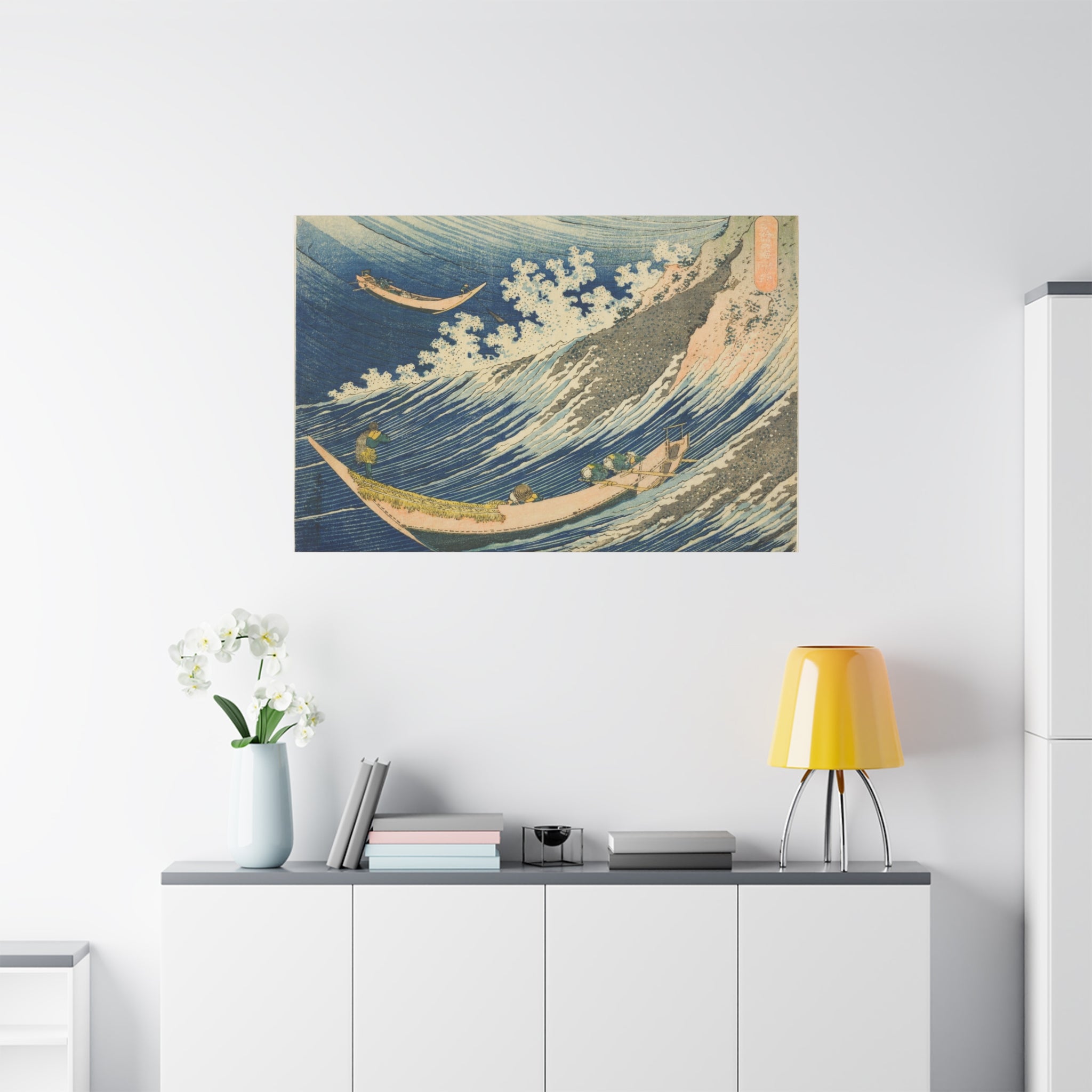 canvas-print-katsushika-hokusai-art-fishing-boats-at-choshi-in-shimosa-japanese-art-decor-japanese-wall-art-traditional-japan