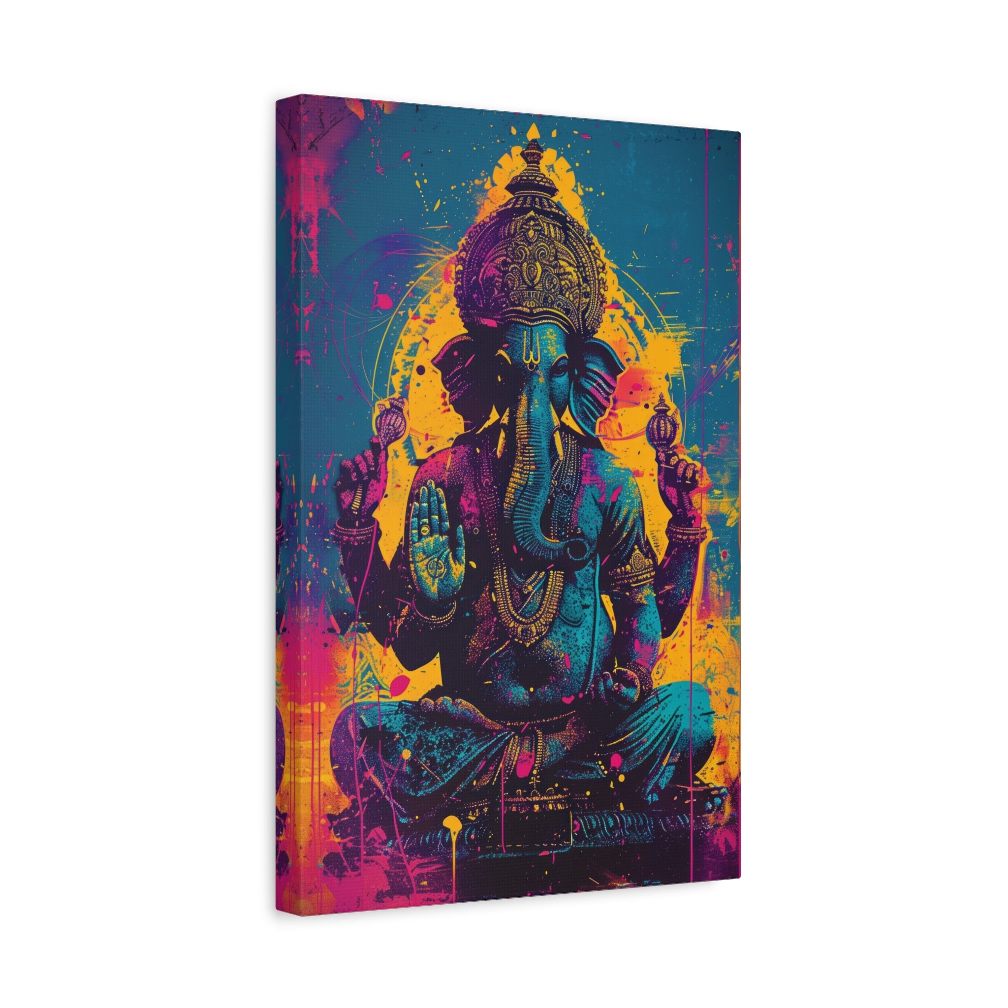 colorful-ganesha-canvas-print-wall-art-decor-spiritual-home-decor-indian-elephant-deity-art-hindu-god-painting-ethnic-wall-ha