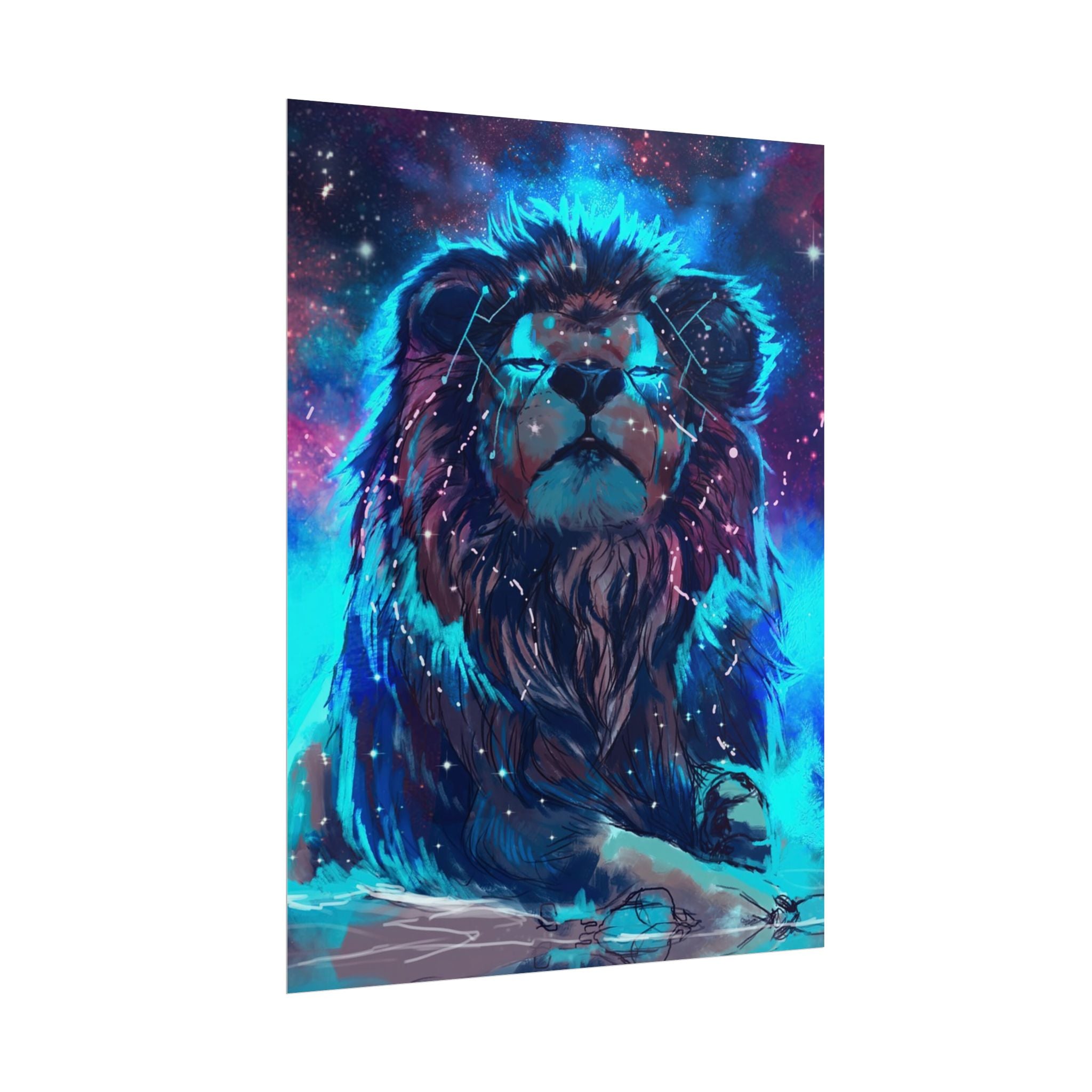 poster-print-lion-wall-art-fantasy-leon-living-room-decor-lion-wall-decor-lion-poster-jungle-animal-art-print-wildlife-safari