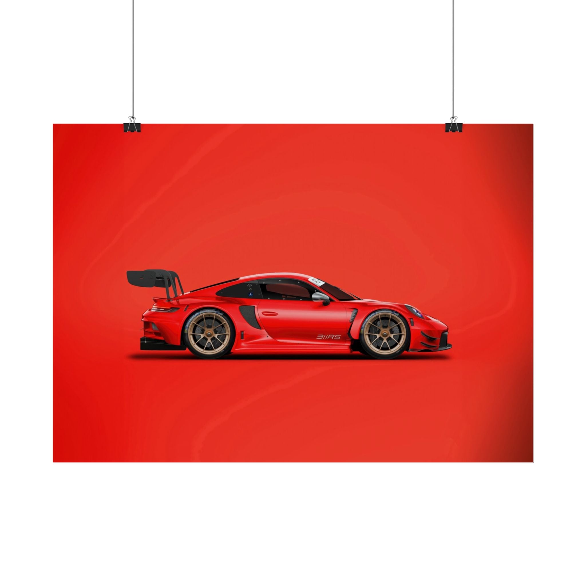 poster-print-wall-art-porsche-911-red-gt3r-red-supercar-poster-porsche-decor-rolled-poster-wall-art-hypercars-wall-decor