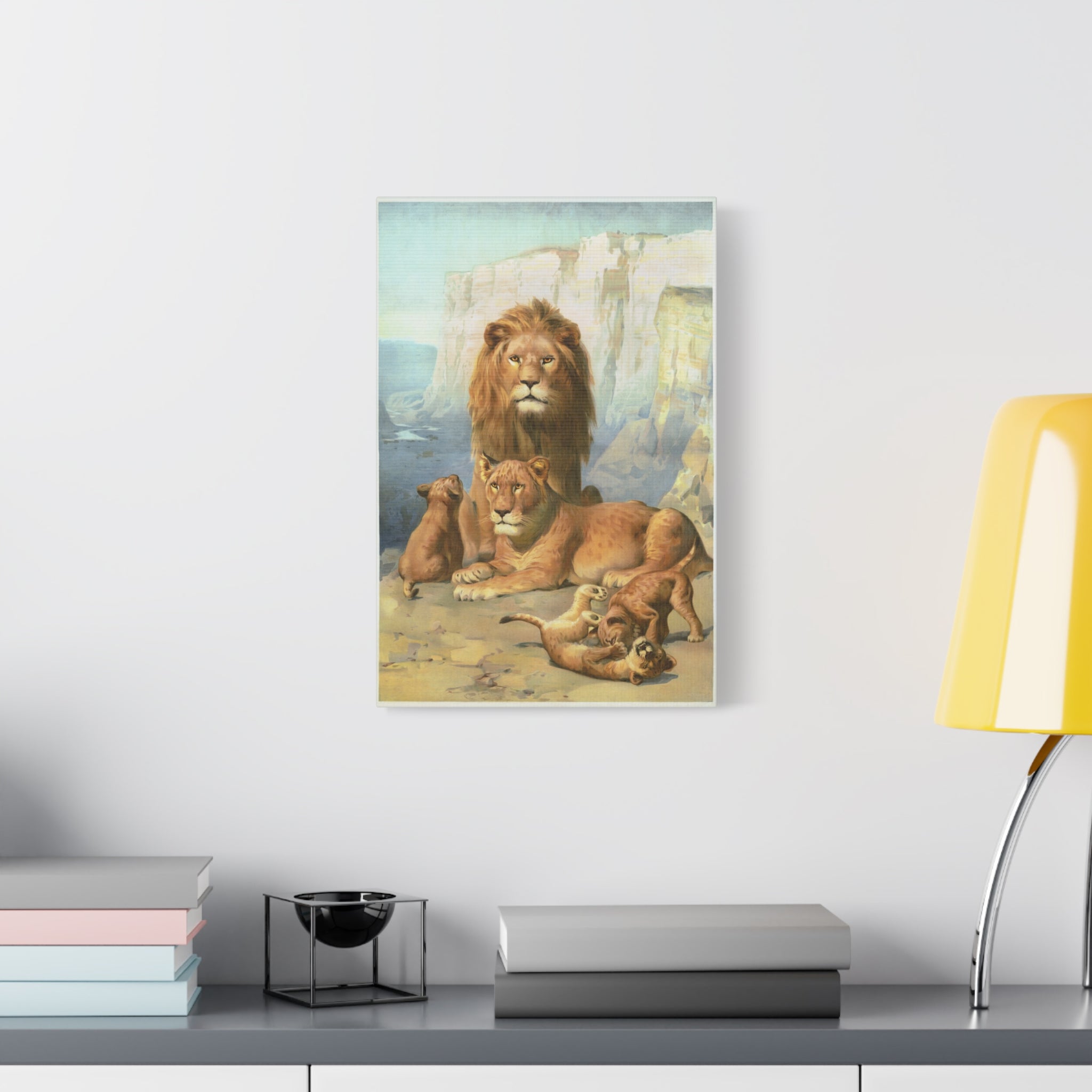 canvas-print-lion-family-canvas-wall-art-wildlife-home-decor-safari-animal-poster-jungle-nursery-art-african-wildlife-print-n