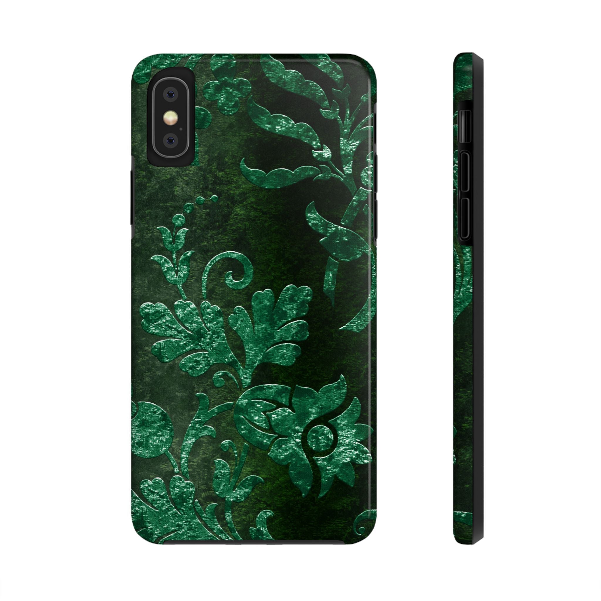embossed-emerald-velvet-tough-phone-case-protective-iphone-cover-heavy-duty-phone-case-rugged-phone-case-durable-smartphone-c