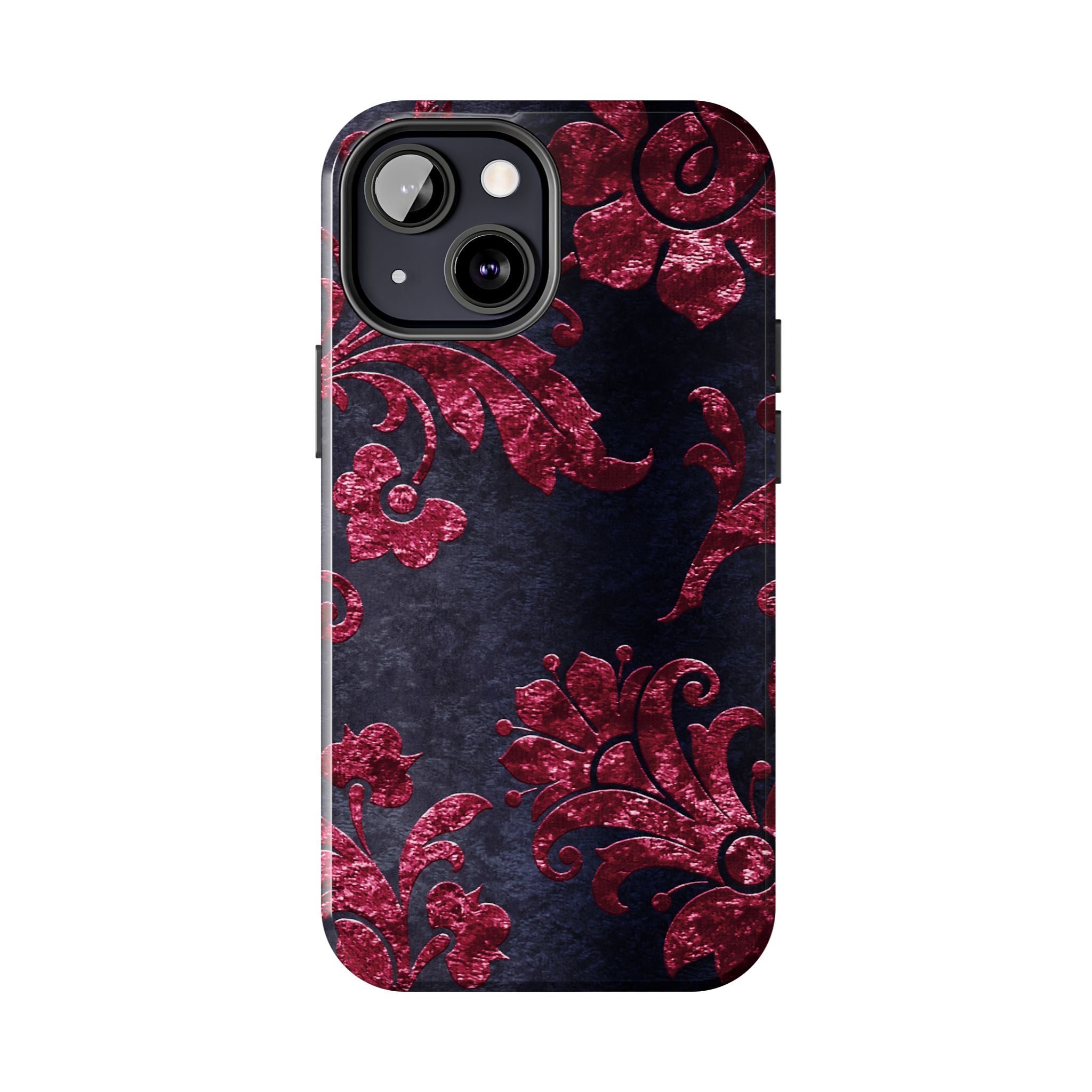 embossed-burgundy-velvet-tough-iphone-case-protective-iphone-cover-heavy-duty-iphone-case-rugged-phone-case-durable-smartphon