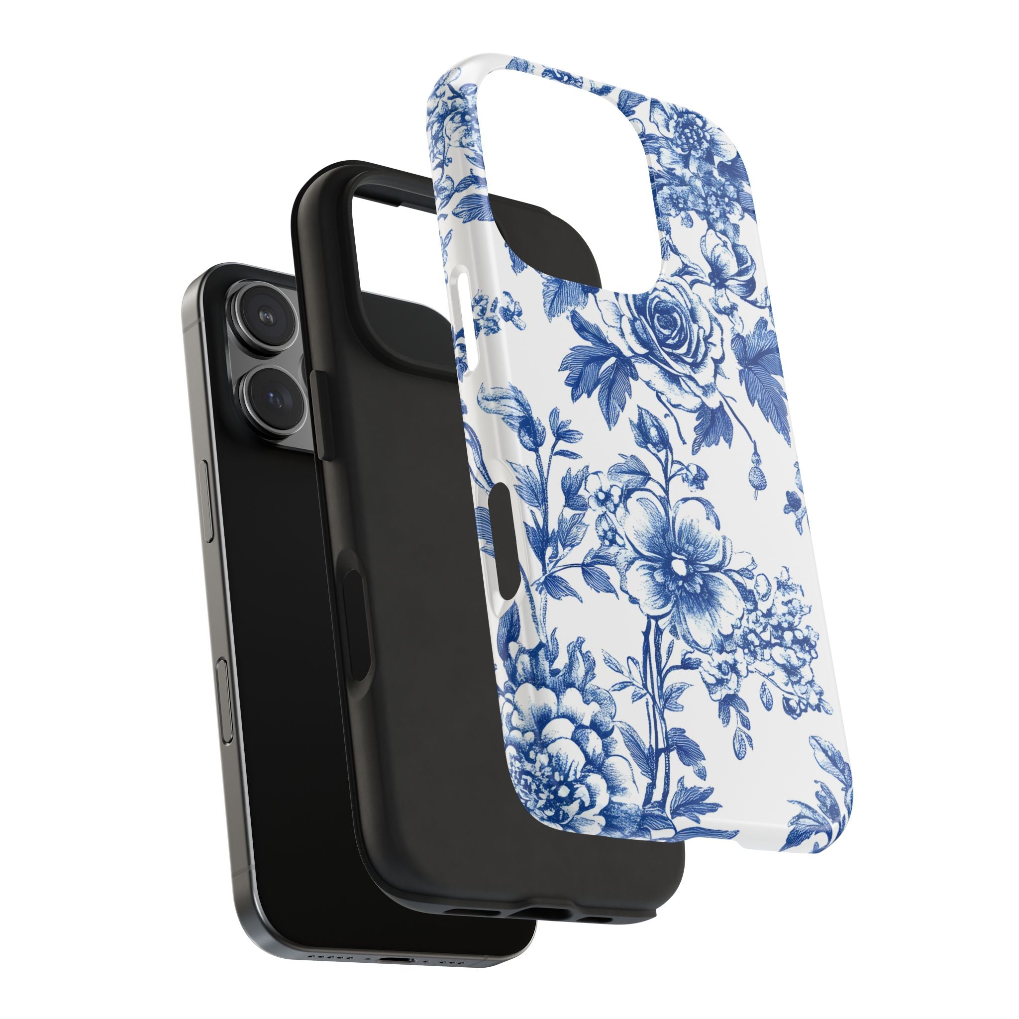 french-toile-floral-tough-iphone-case-blue-iphone-cover-protective-iphone-case-hard-shell-iphone-case-vintage-design-phone-ca