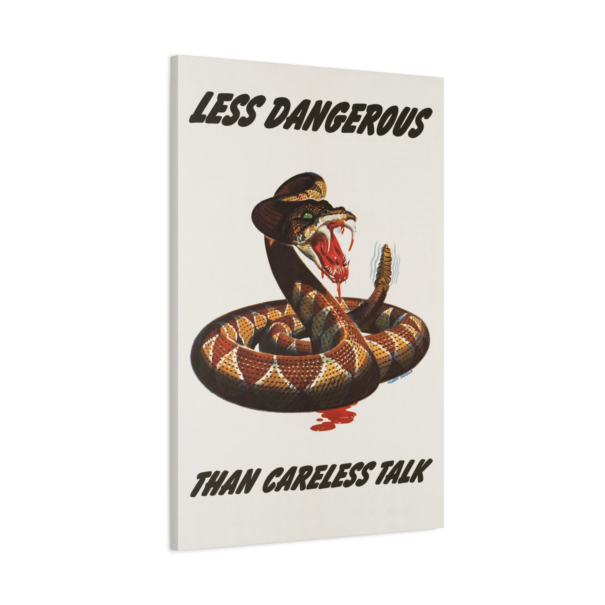 canvas-print-cobra-motivational-art-matte-finish-stretched-wall-art-less-dangerous-than-careless-talk-home-decor