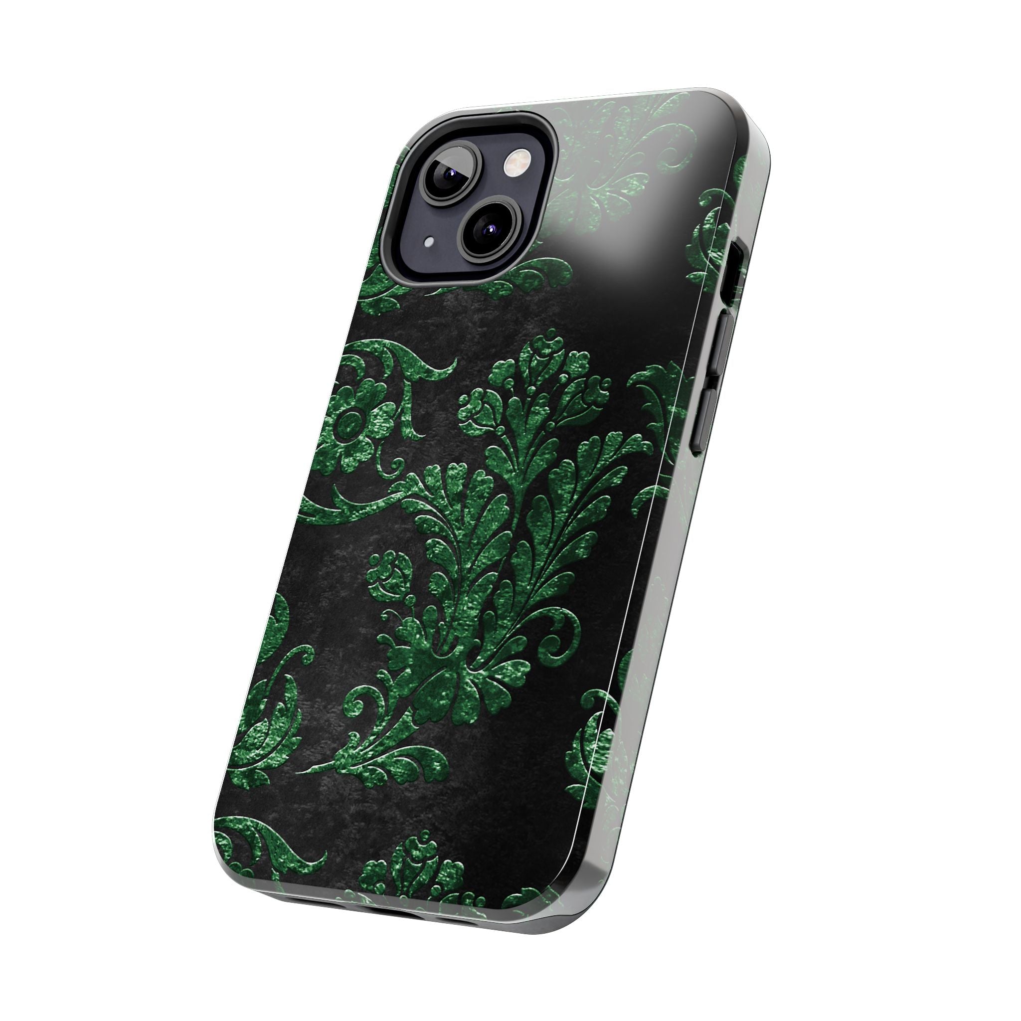embossed-emerald-velvet-tough-iphone-case-protective-iphone-cover-heavy-duty-iphone-case-rugged-phone-case-durable-smartphone