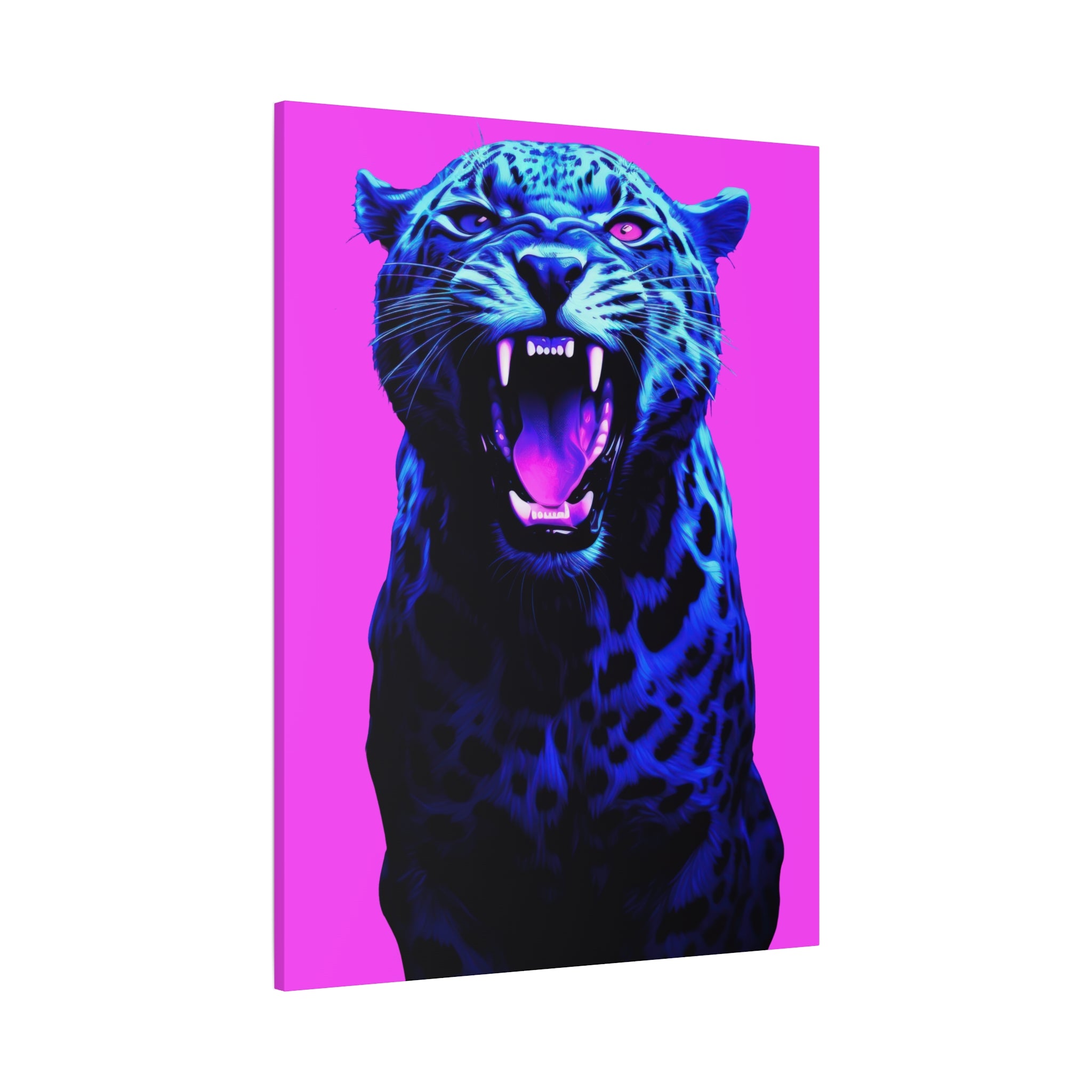 canvas-print-neon-leopard-wall-art-vaporwave-home-decor-stretched-matte-canvas-living-room-decor
