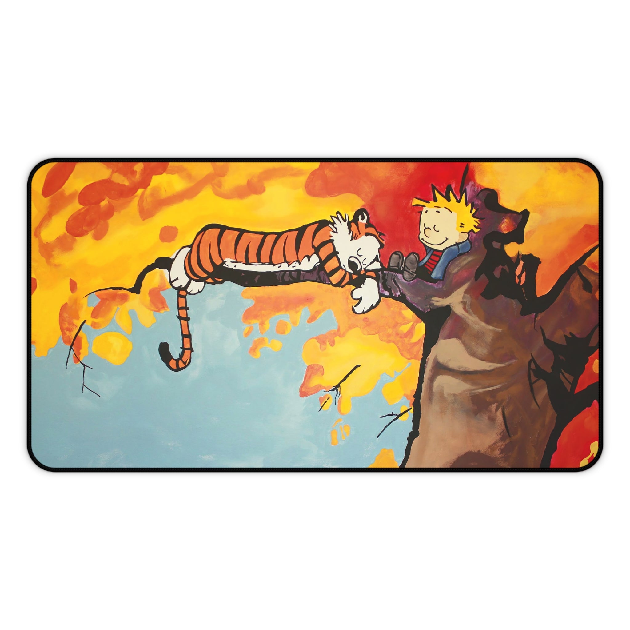 Calvin and Hobbes Mouse Pad, Cartoon Mouse Pad Desk Pad, Comicbook Desk Mat, Gift for Desk
