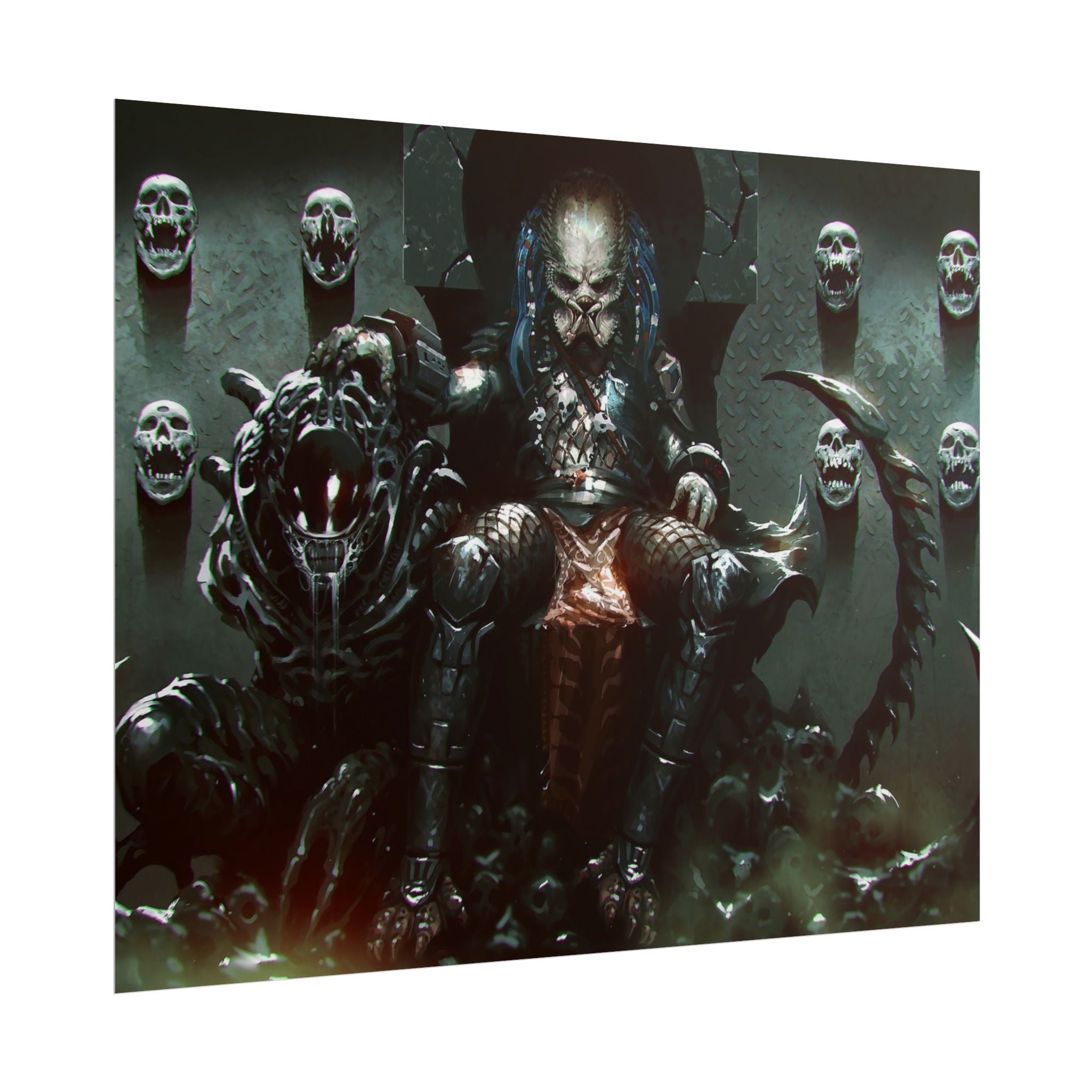 predator-alien-poster-art-xenomorph-movie-poster-print-alien-wall-art-sci-fi-home-decor-geek-wall-decor