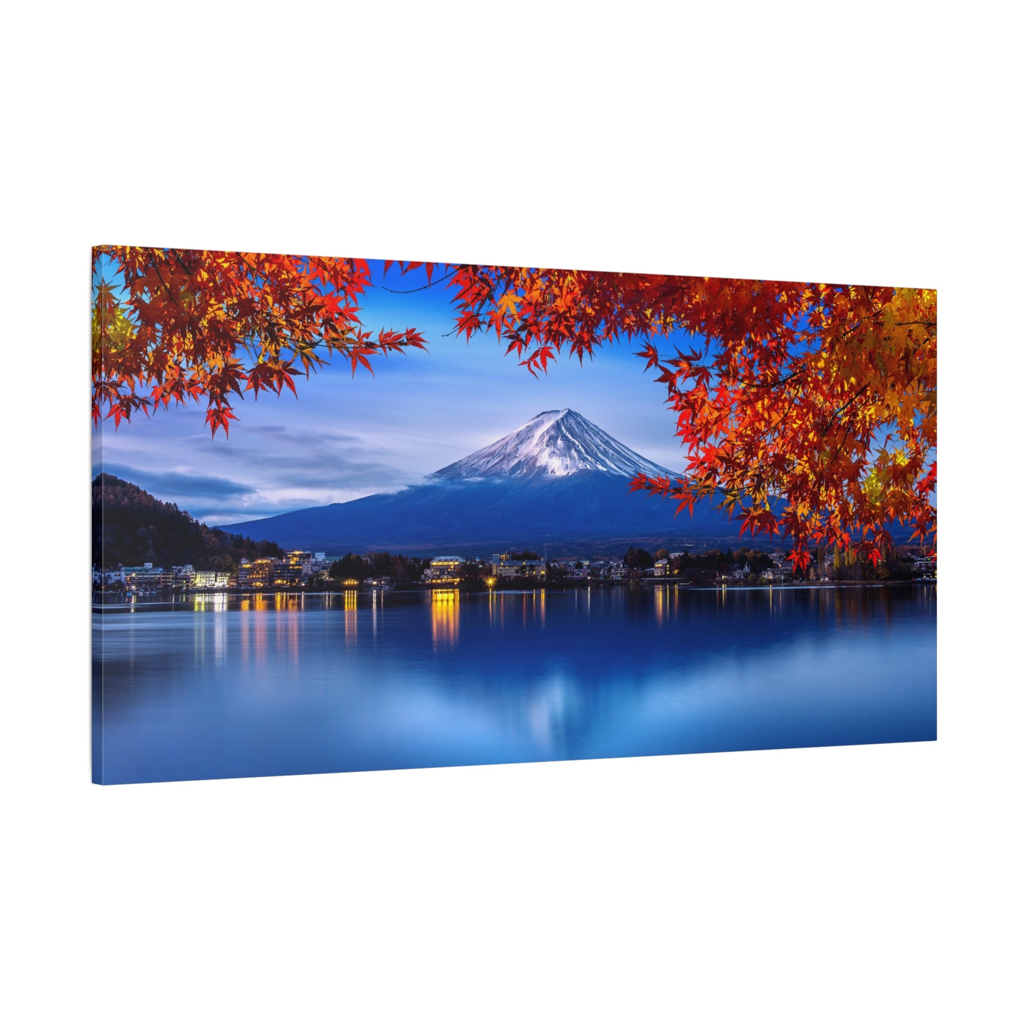 mount-fuji-canvas-wall-art-japan-nature-park-autumn-lake-print-matte-stretched-canvas-home-decor-gift-room-decor-japanese
