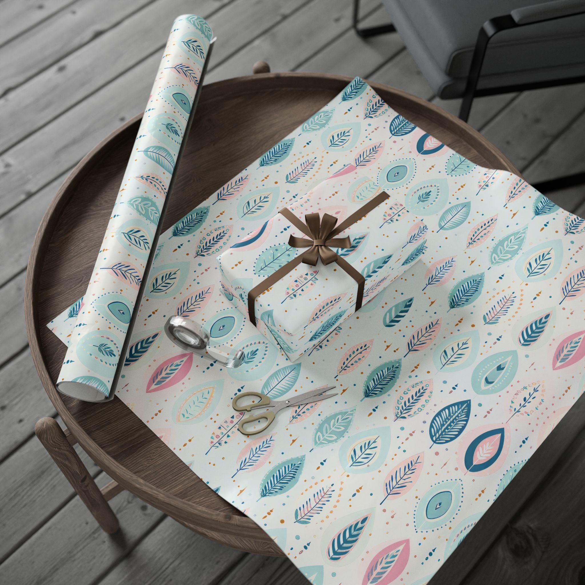 boho-wrapping-papers-pastel-gift-wrap-roll-for-birthday-unique-bohemian-design-holiday-present-wrap-scandinavian-style-packag
