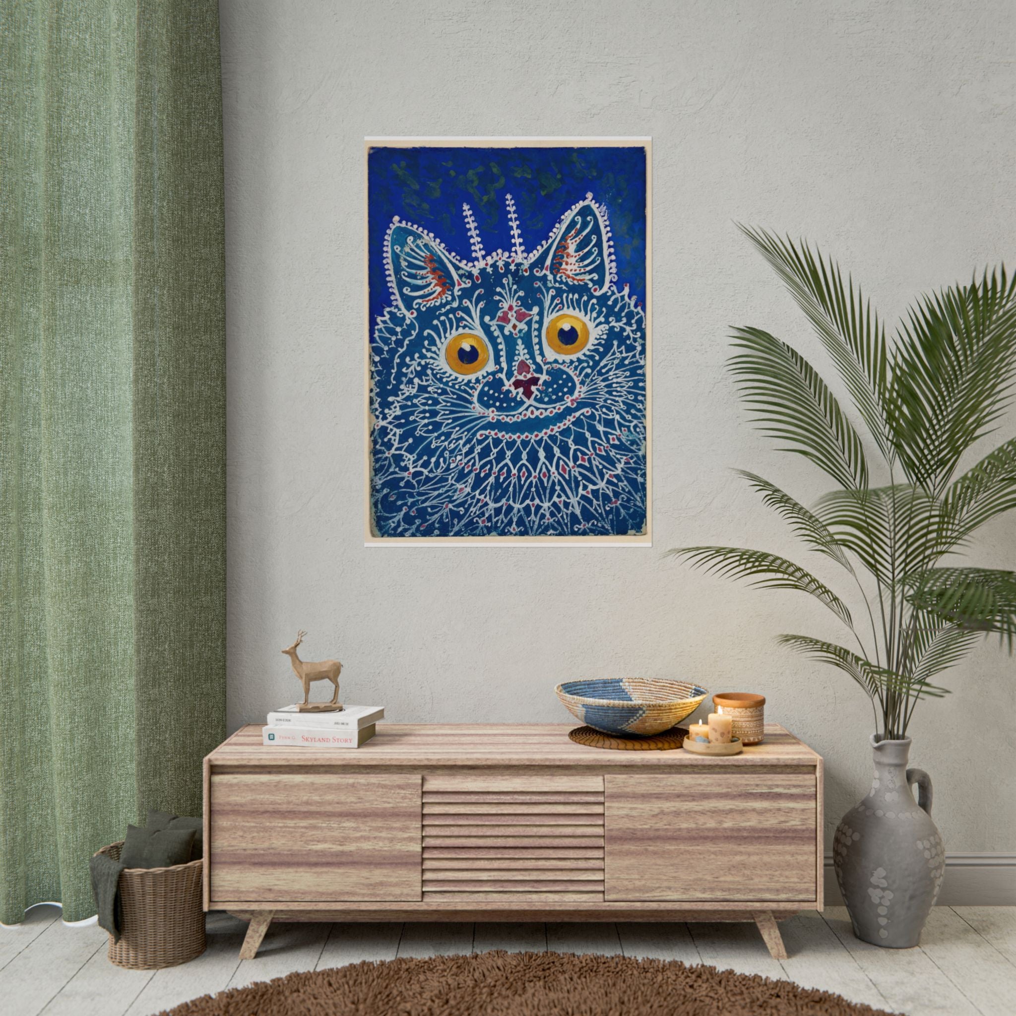 poster-print-louis-wain-cat-gothic-style-gouache-art-funny-wall-decor-poster-wall-art-home-office-decor-unique-cat-gothic-wal