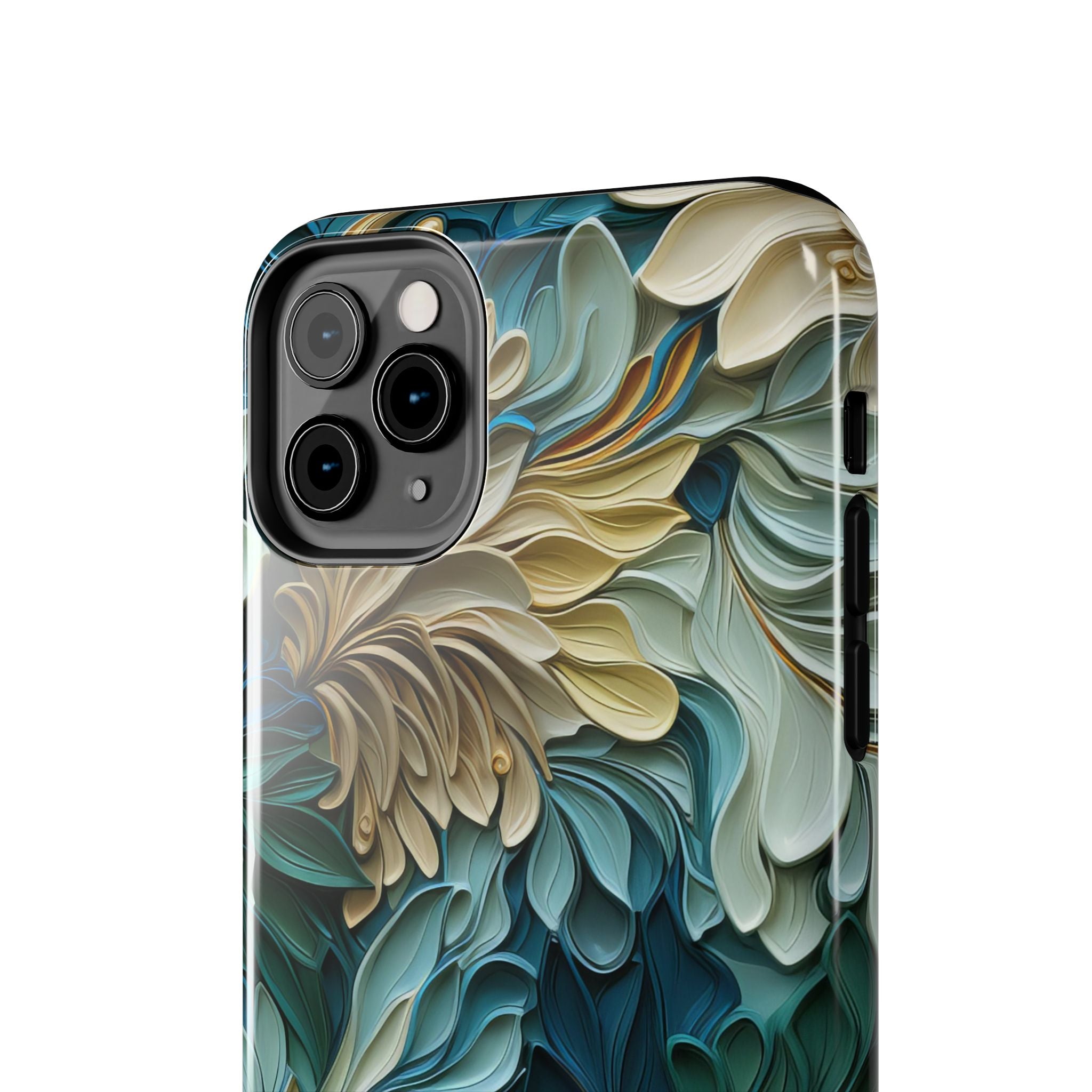 textured-art-nouveau-floral-tough-phone-case-cottagecore-iphone-case-unique-floral-phone-cover-vintage-style-iphone-case-prot