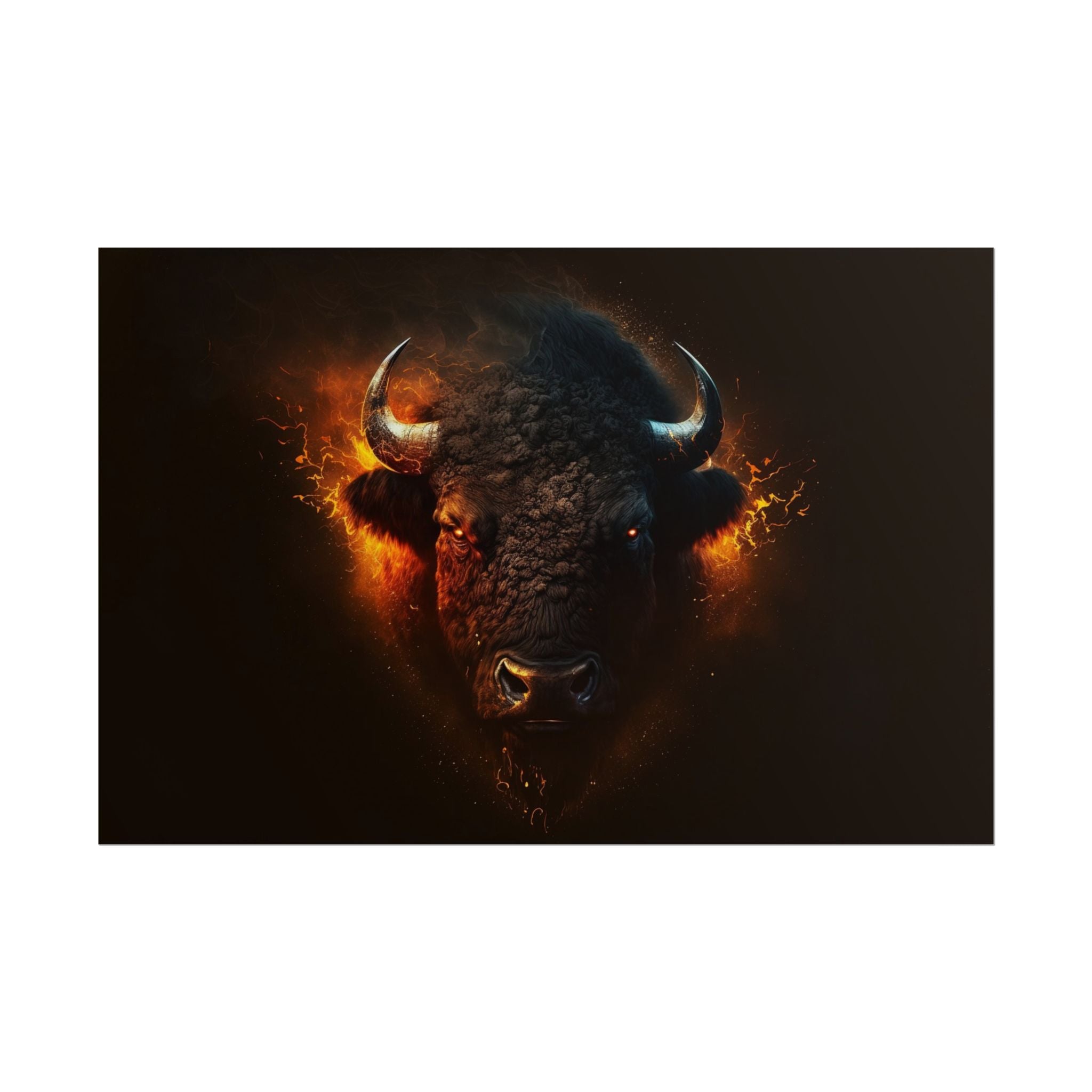 bison-art-poster-wall-decor-buffalo-gift-wildlife-home-decoration-western-bison-wall-art-nature-lover-gift-farm-house-wall-de