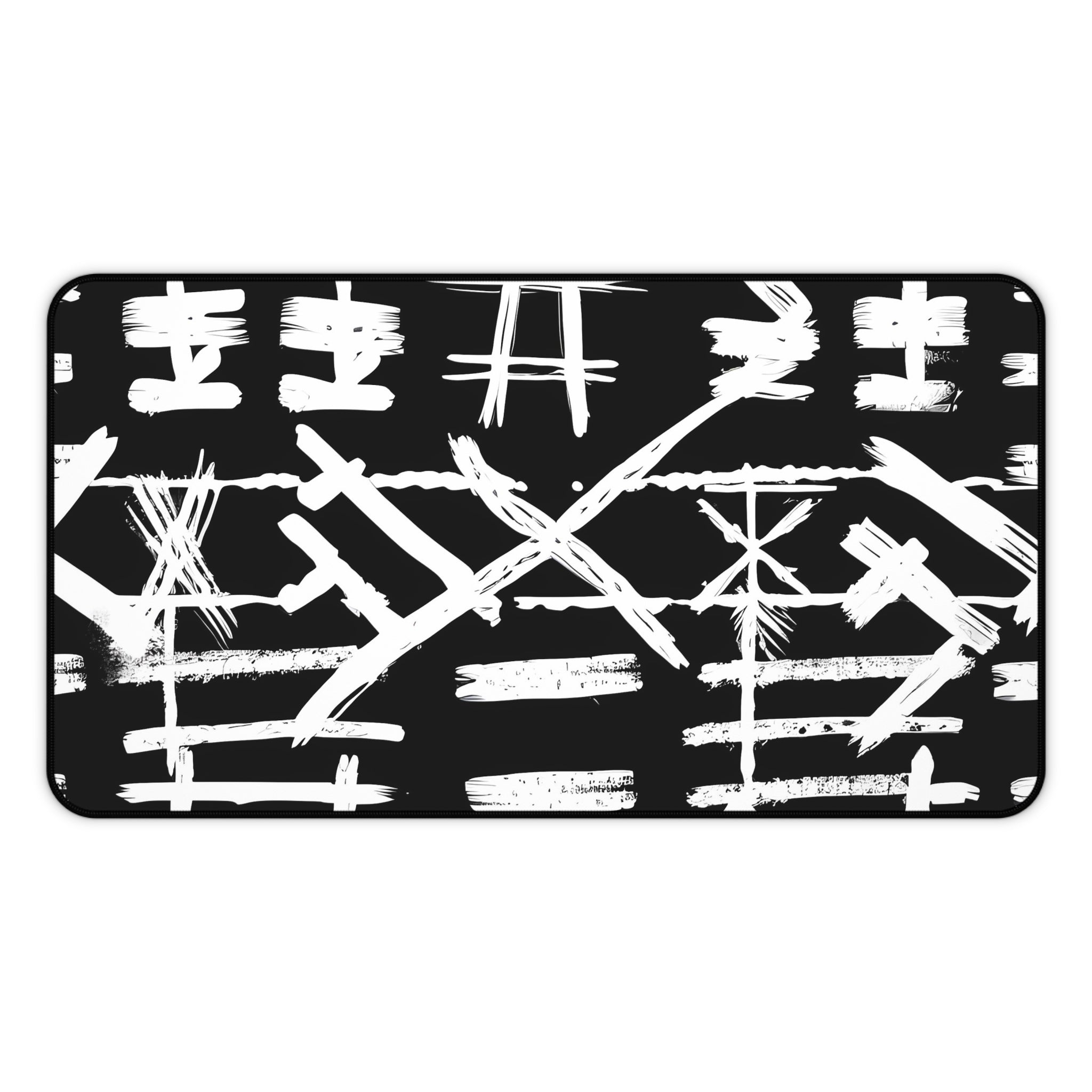 black-xxx-monochrome-mouse-pad-black-and-white-face-desk-mat-sleek-black-and-white-desk-pad-modern-minimalist-mouse-pad