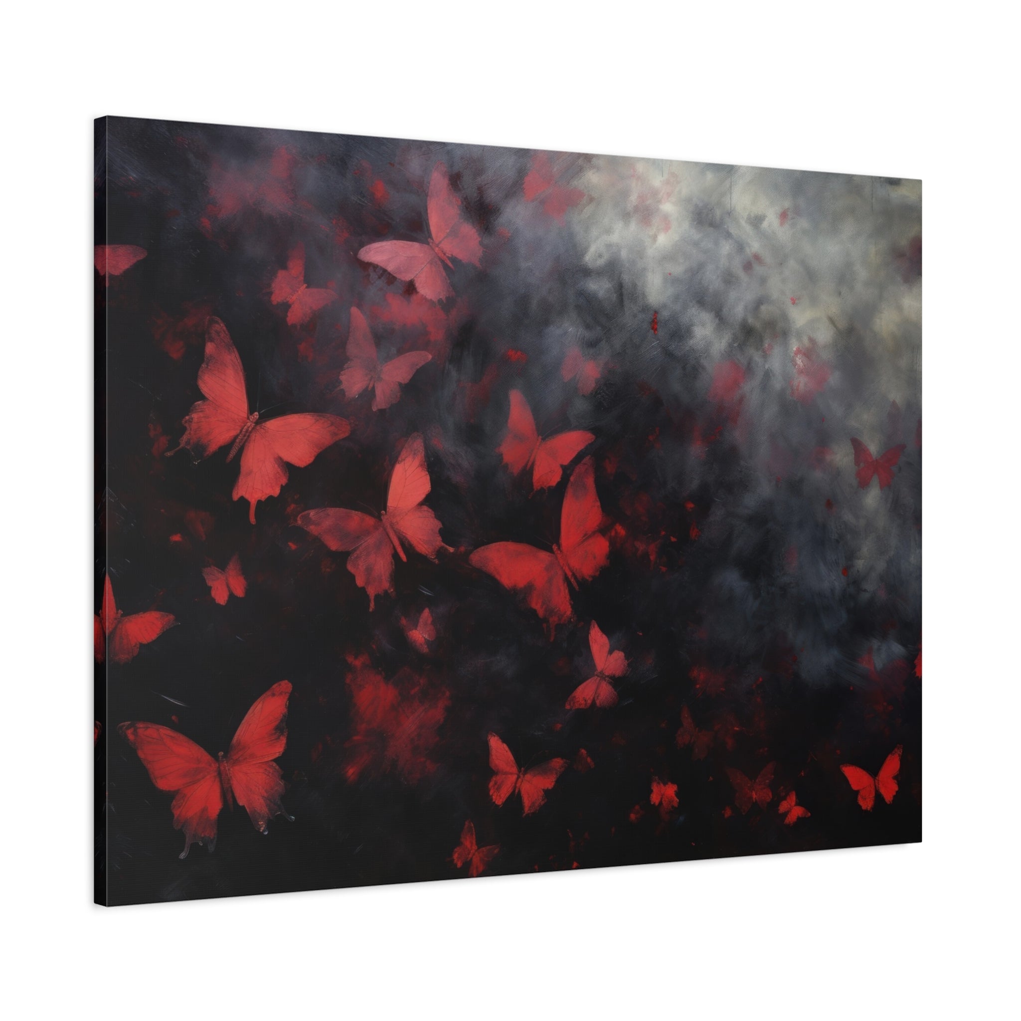 canvas-print-red-butterfly-brush-strokes-elegant-living-room-decor-housewarming-gift-canvas-wall-art-abstract-paintings