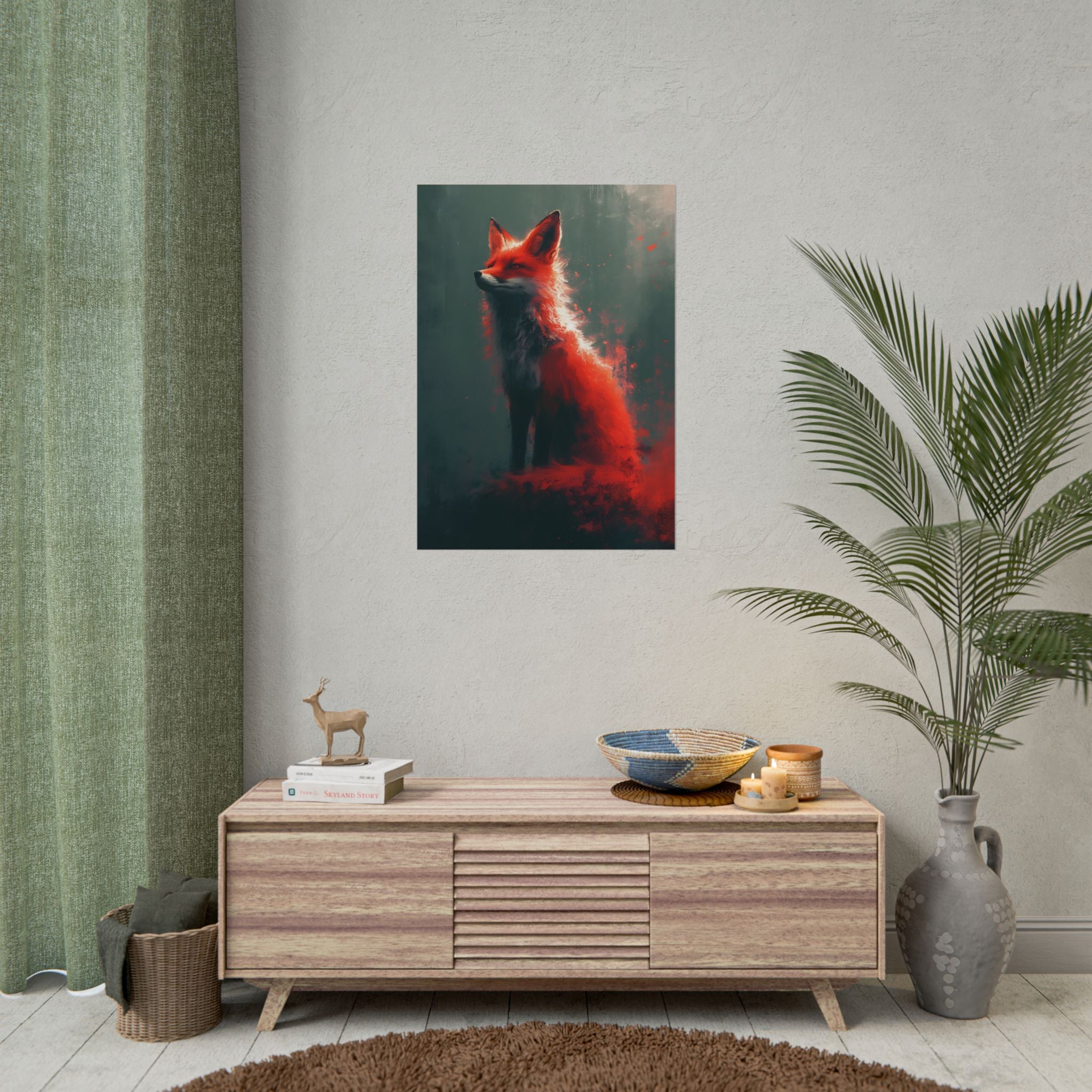 red-fox-fantasy-decor-poster-print-wildlife-wall-art-home-decor-animal-lover-gift-nature-print-fantasy-art-decor
