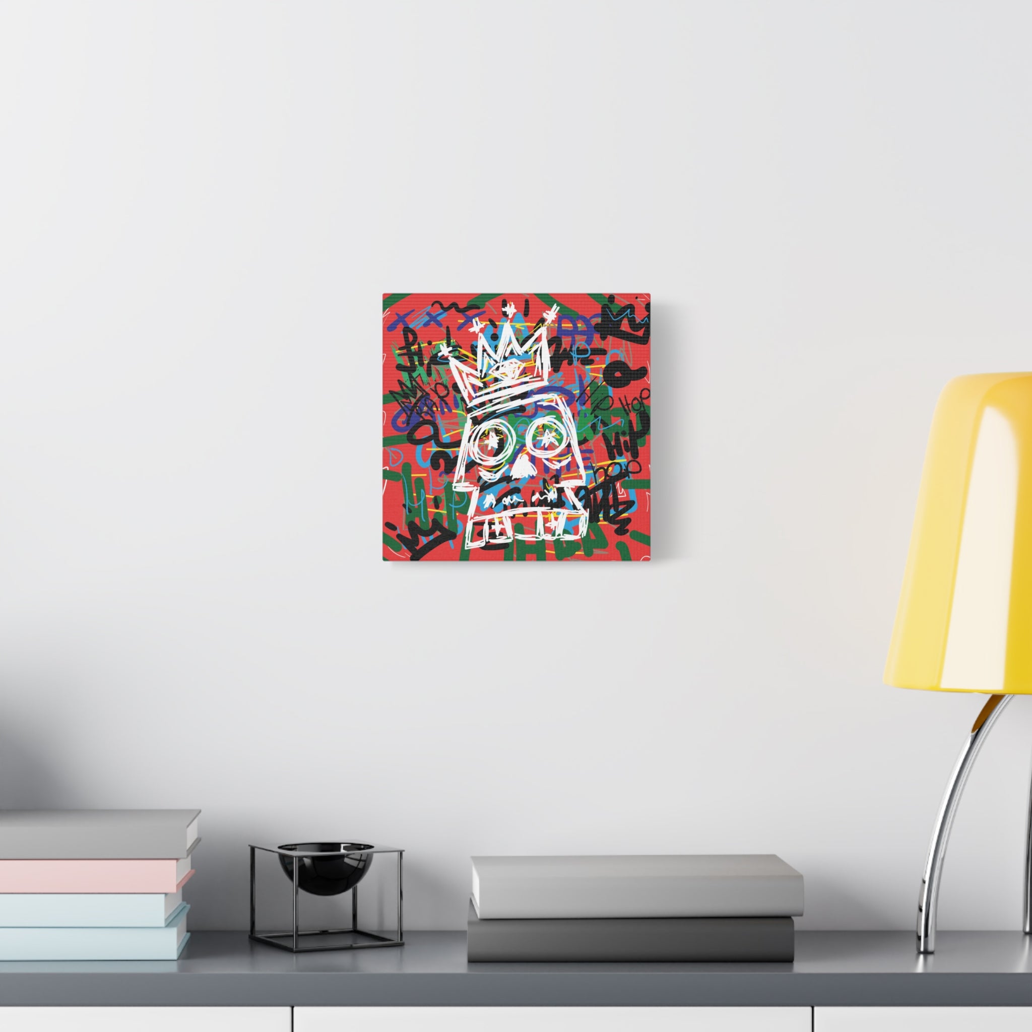 canvas-print-skull-with-crown-hip-hop-doodle-living-room-decor-graffiti-art-wall-art-poster-home-decoration-unique-gift