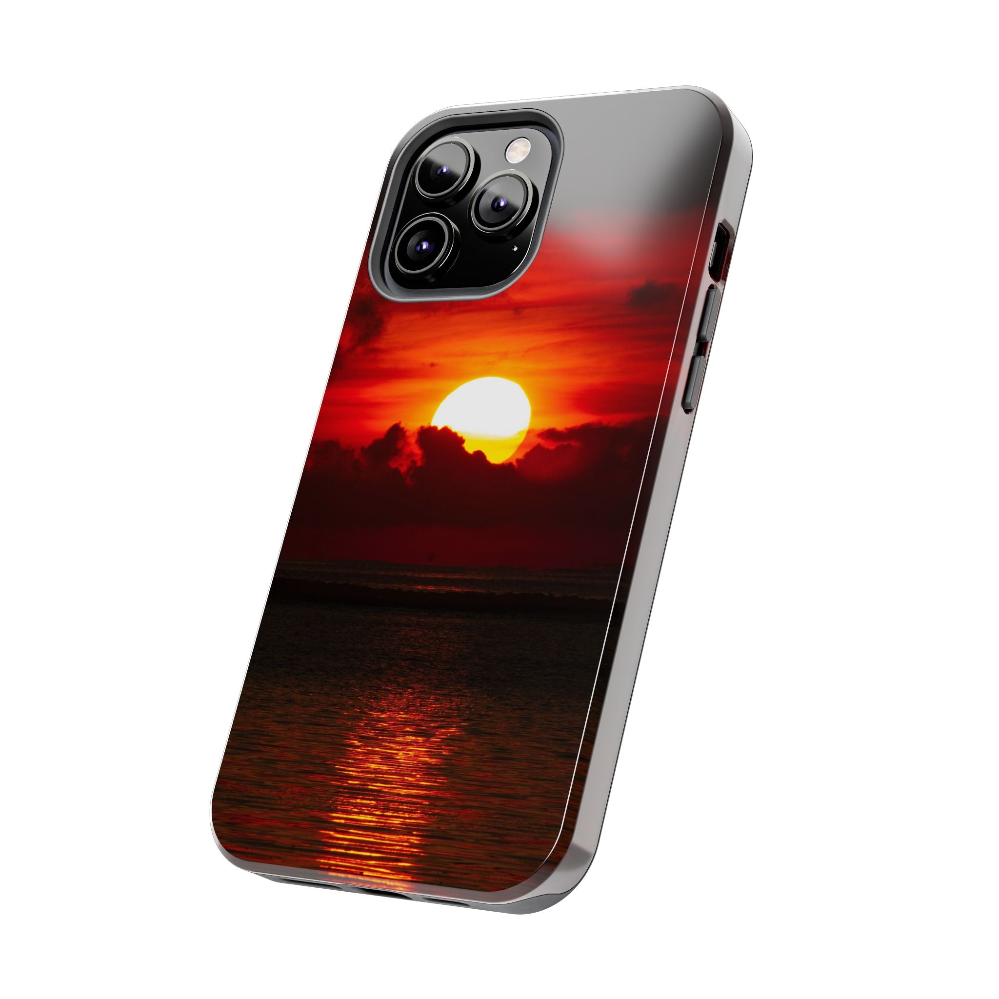 iphone-tough-case-red-sunset-protective-phone-cover-durable-smartphone-case-hard-shell-phone-case-sunset-lover-gift-red-phone