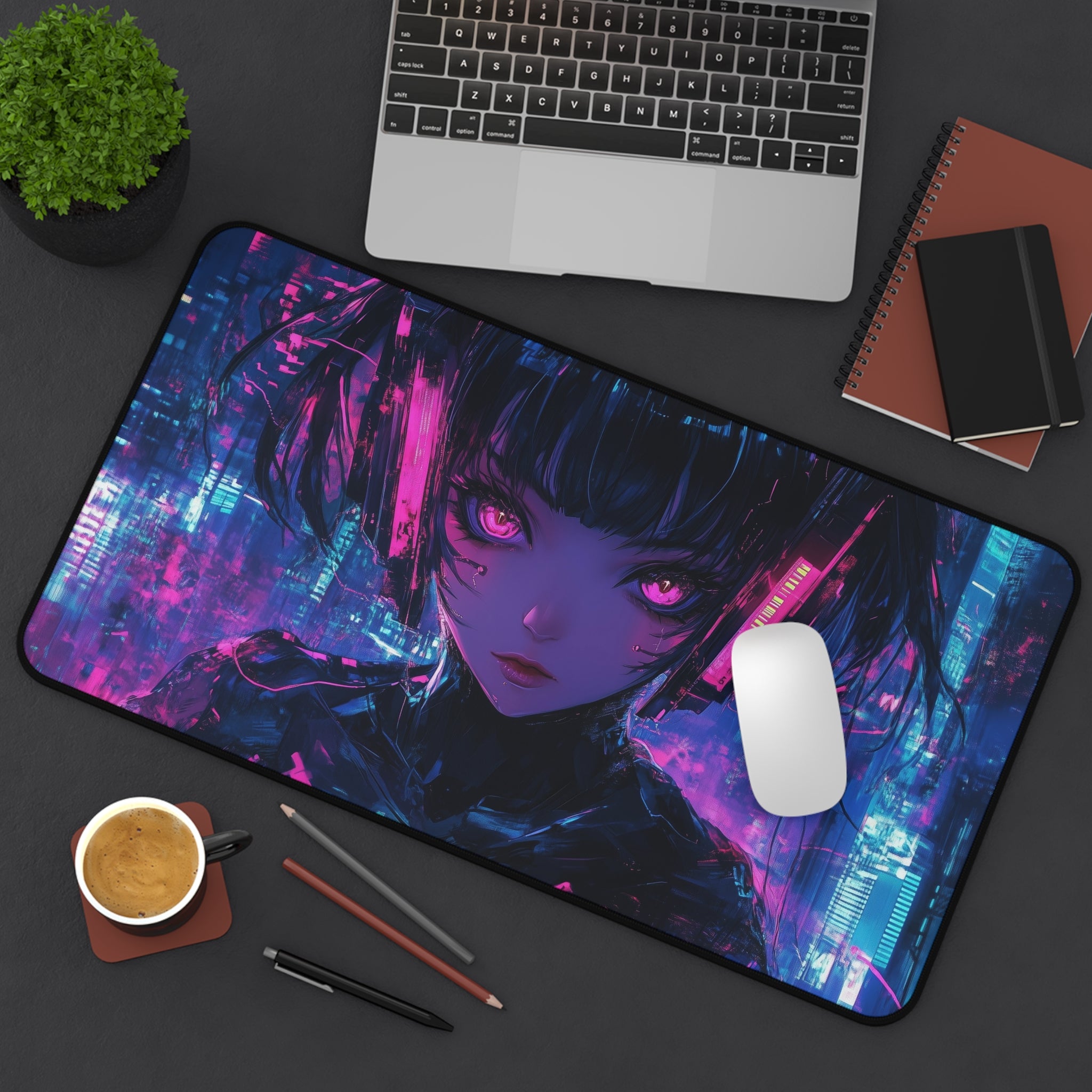 cyberpunk-girl-mouse-pad-large-gaming-desk-mat-fantasy-protective-desk-pad-cyber-desk-accessory-cute-anime-girl-mouse-pad