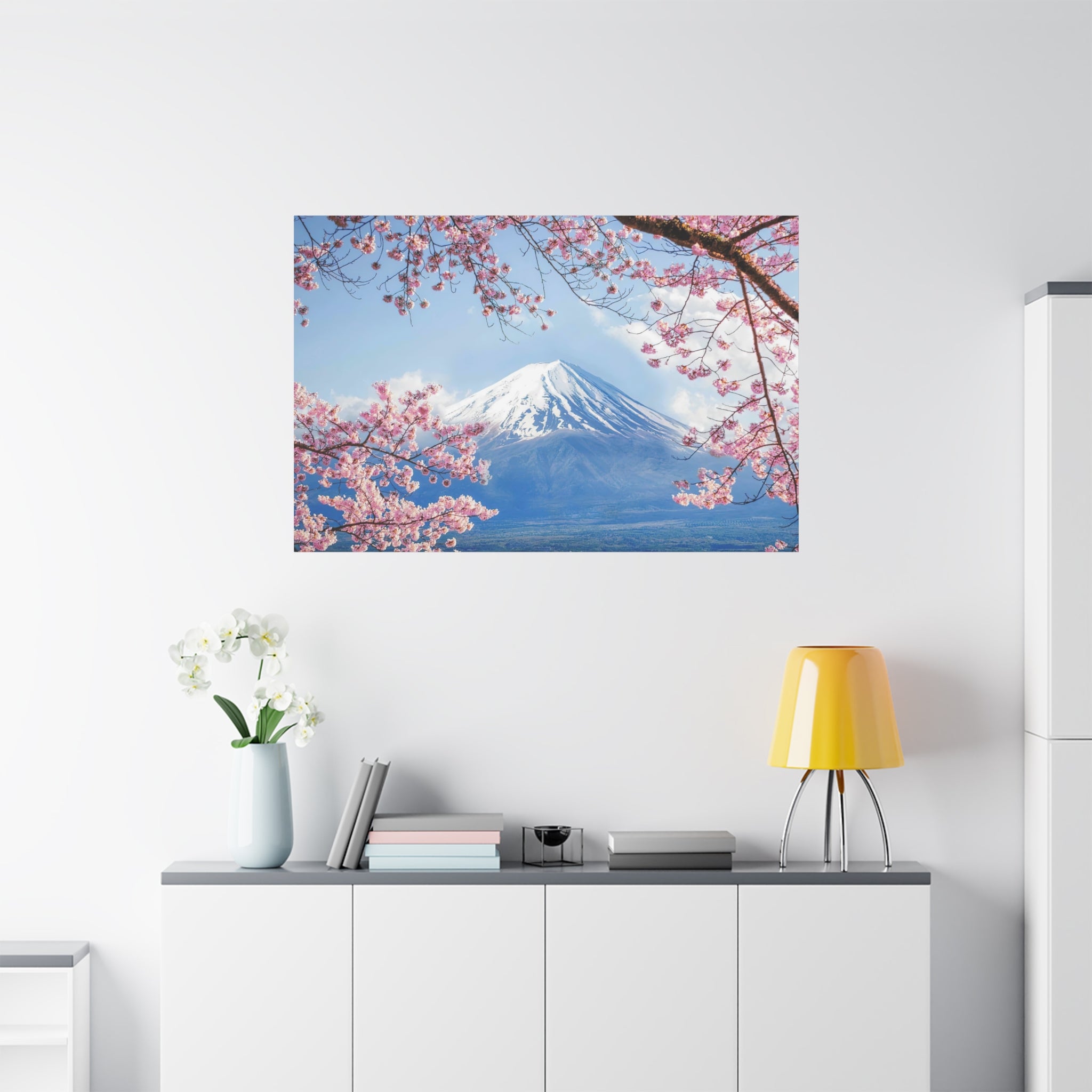 canvas-print-mount-fuji-cherry-blossom-wall-art-scenery-winter-sakura-flower-decor-stretched-matte-japanese-landscape-home-de