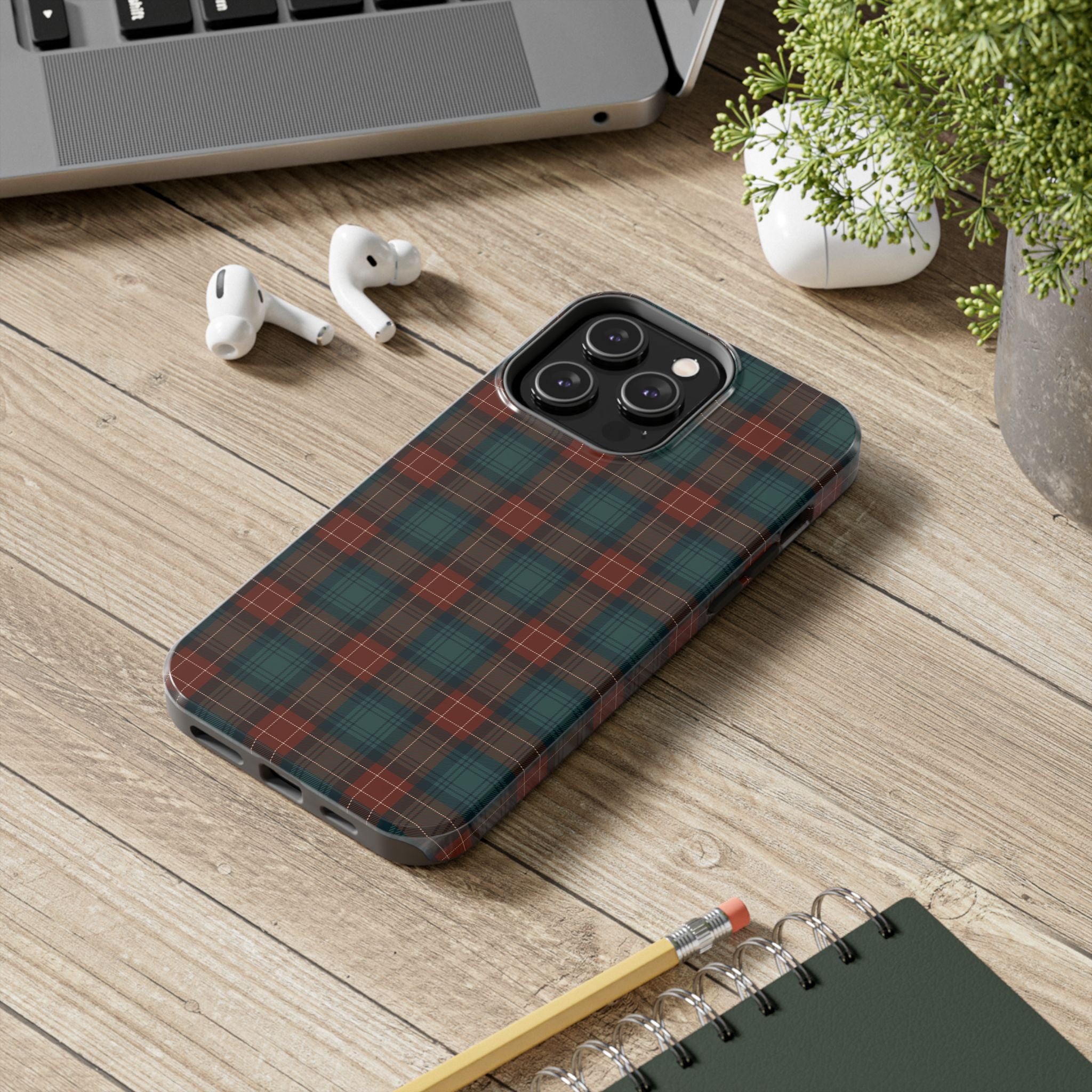 green-and-red-scottish-tartan-plaid-iphone-case-durable-tough-case-iphone-15-16-pro-max-trendy-scottish-tartan-plaid-green-re