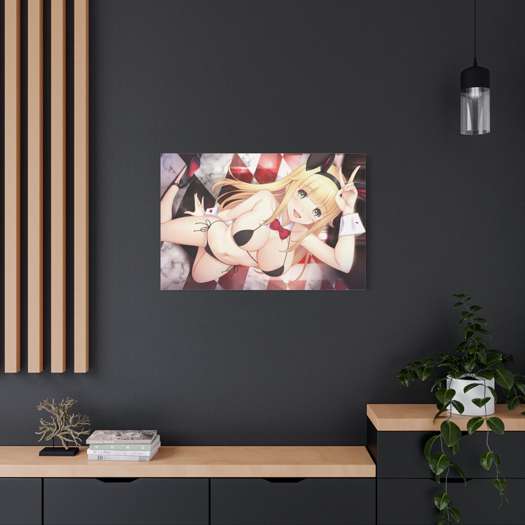 beautiful-sexy-anime-girl-canvas-print-bunny-girl-canvas-wall-art-anime-lover-home-decor-anime-girl-poster-canvas-wall-art