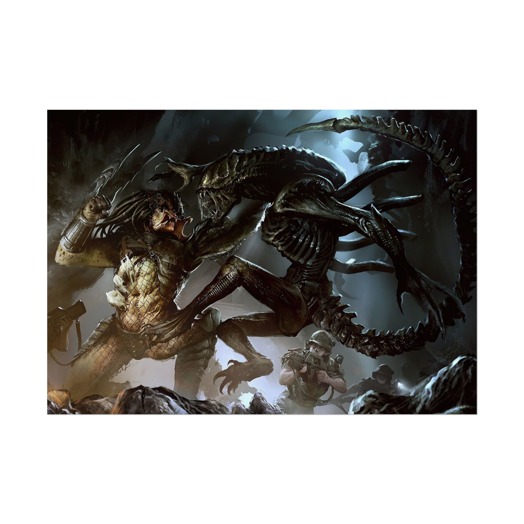 predator-alien-poster-print-xenomorph-si-fi-home-decor-movie-poster-pretador-fantasy-art