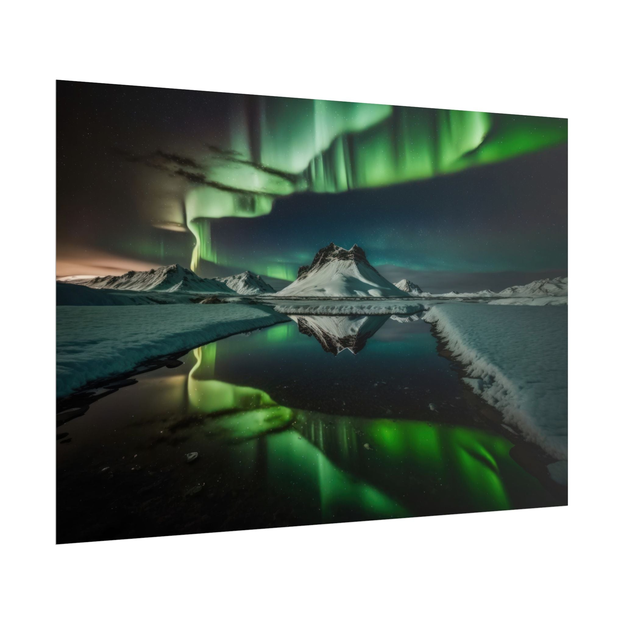 Aurora Borealis Poster Wall Art Print, Scenery Northern Lights,  Home Decor, Starry Night Photography, Housewarming Gifts