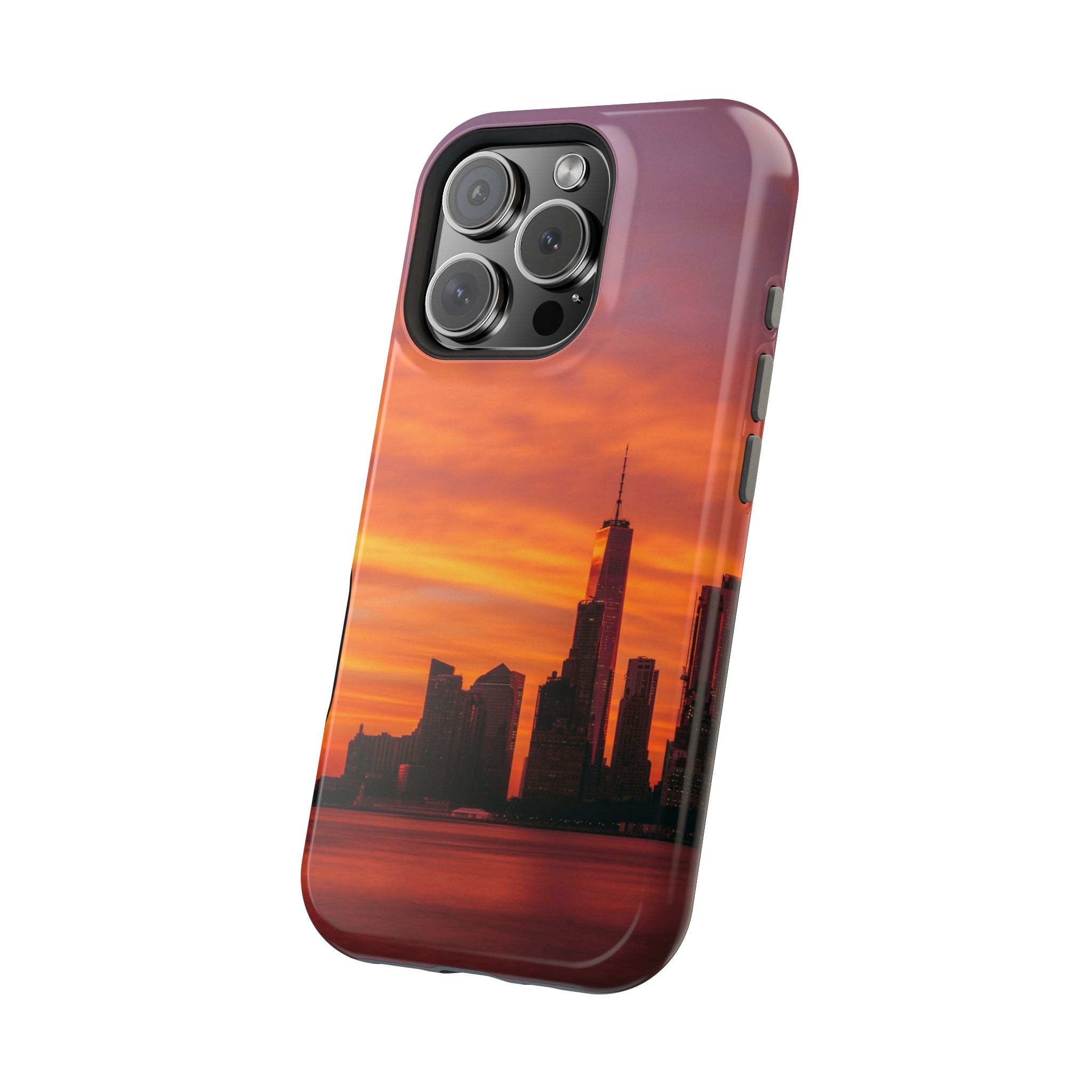 sunset-nyc-cityscape-magnetic-tough-case-durable-phone-protector-new-york-tough-case-gift-for-photographers-urban-aesthetic
