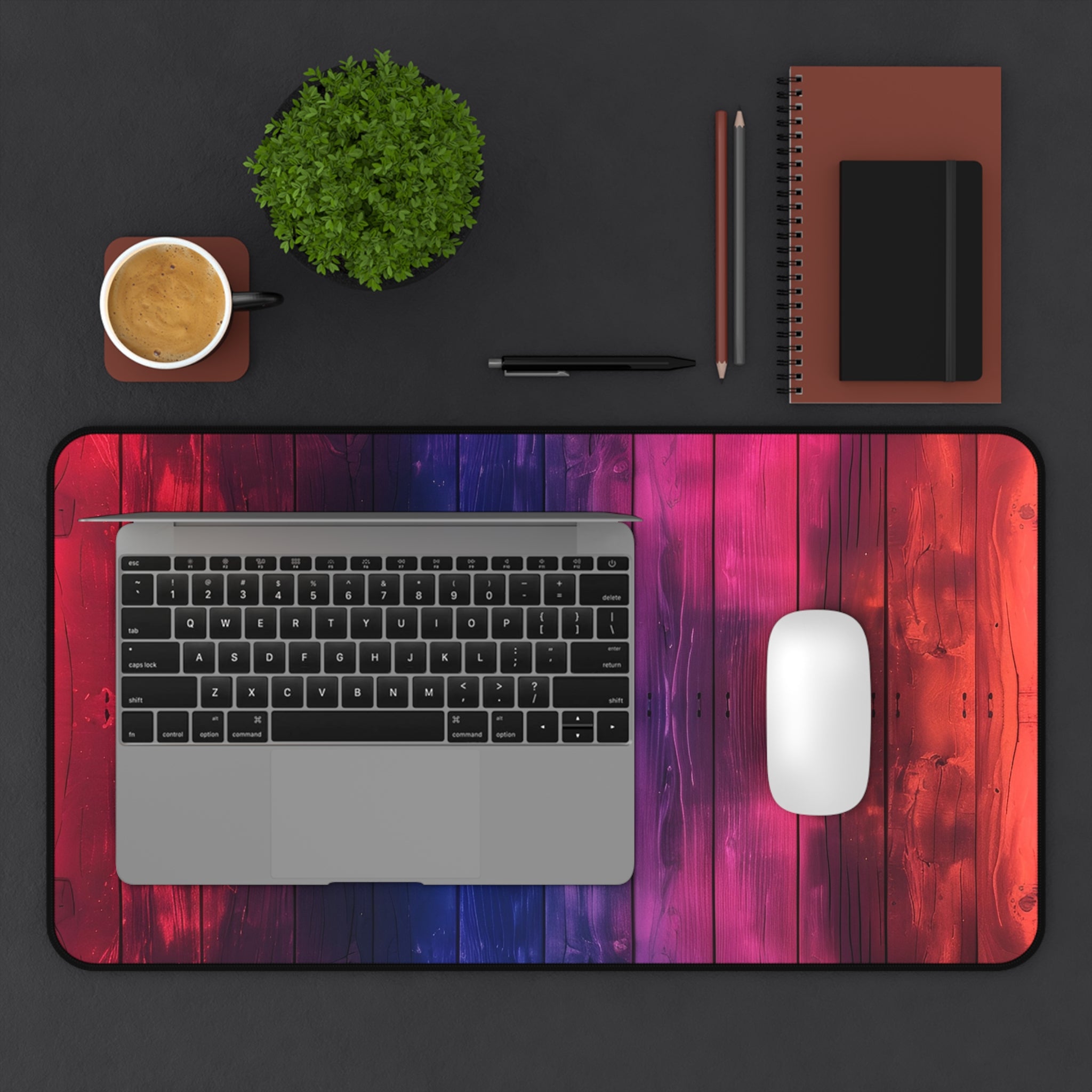 colorful-neon-wood-large-desk-mat-mousepad-vibrant-office-decor-rainbow-neon-wood-pattern-desk-mat