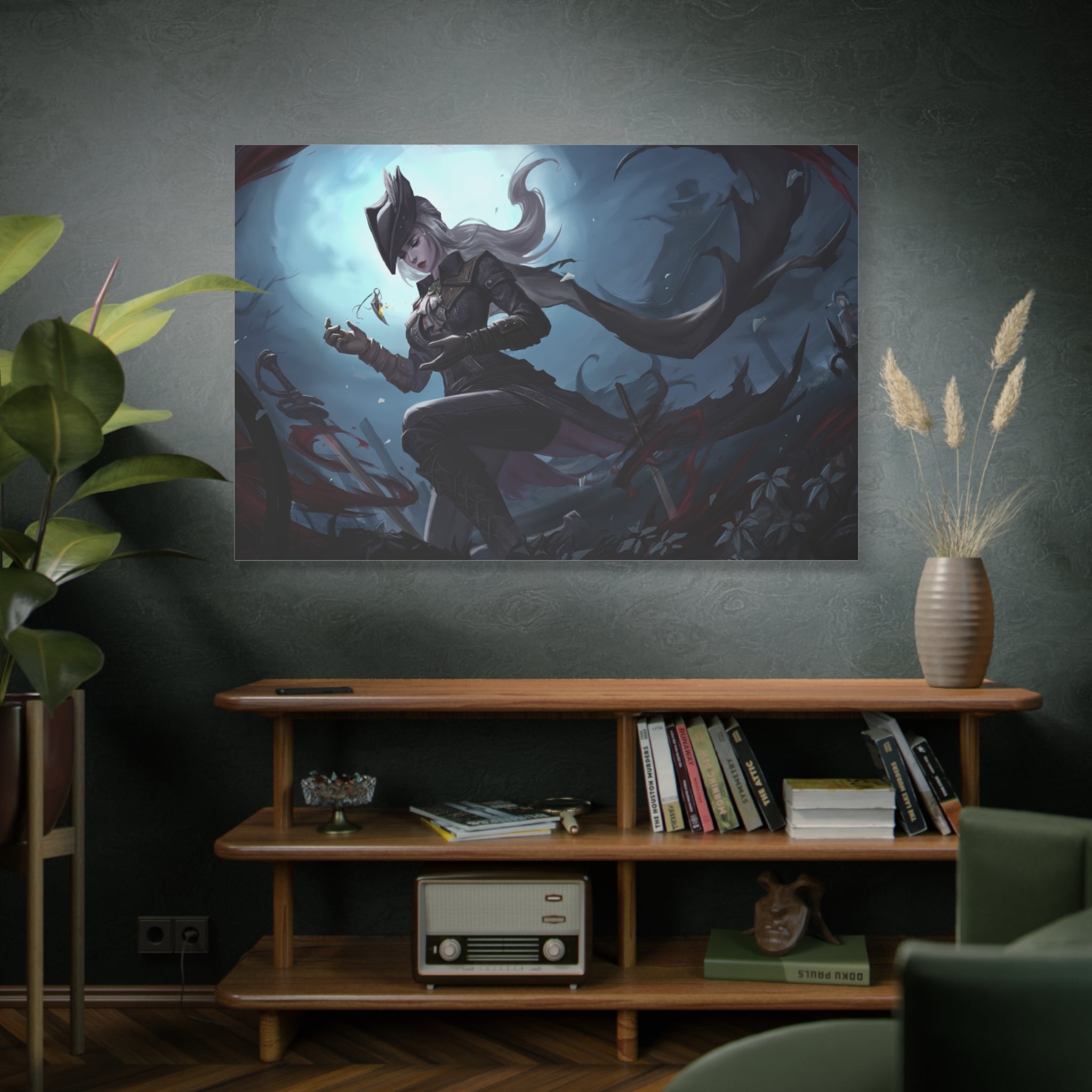 Bloodborne The Hunter Lady Maria Canvas Wall Art, Home Decor, Game Wall Art Print