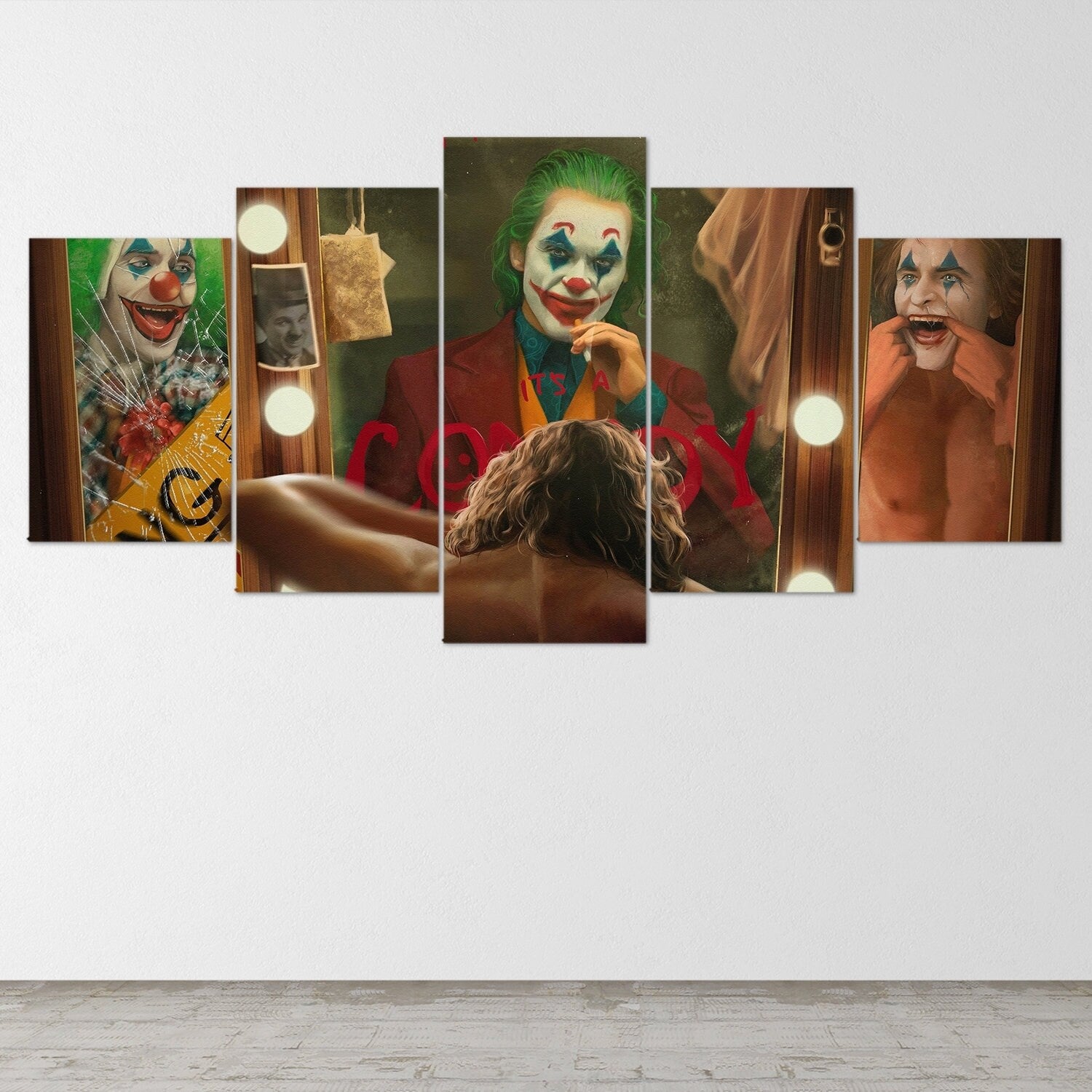 joker-2019-joker-movie-5-piece-canvas-wall-art-joaquin-phoenix-extra-large-wall-art-joker-poster-joker-5-piece-joker-5-panel-