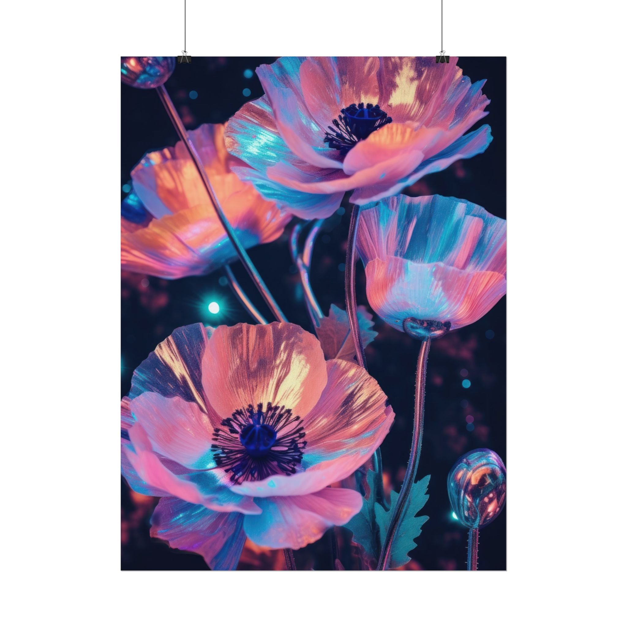 poppy-flower-poster-art-pearl-floral-wall-art-floral-print-flower-print-nature-wall-decor-flower-wall-decor-housewarming-gift