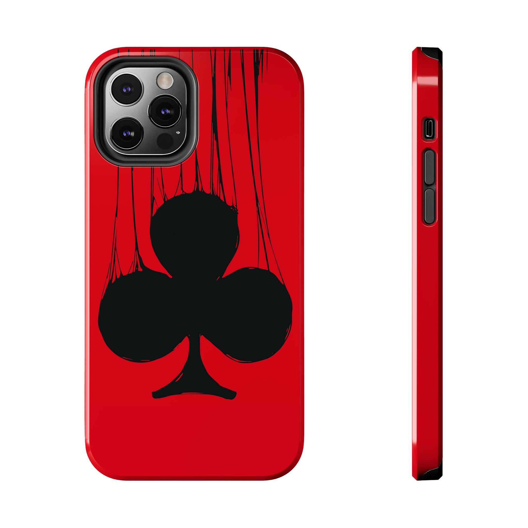 clubs-playing-cards-iphone-tough-case-protective-iphone-cover-card-game-lover-gift-gambling-theme-iphone-case-durable-card-su