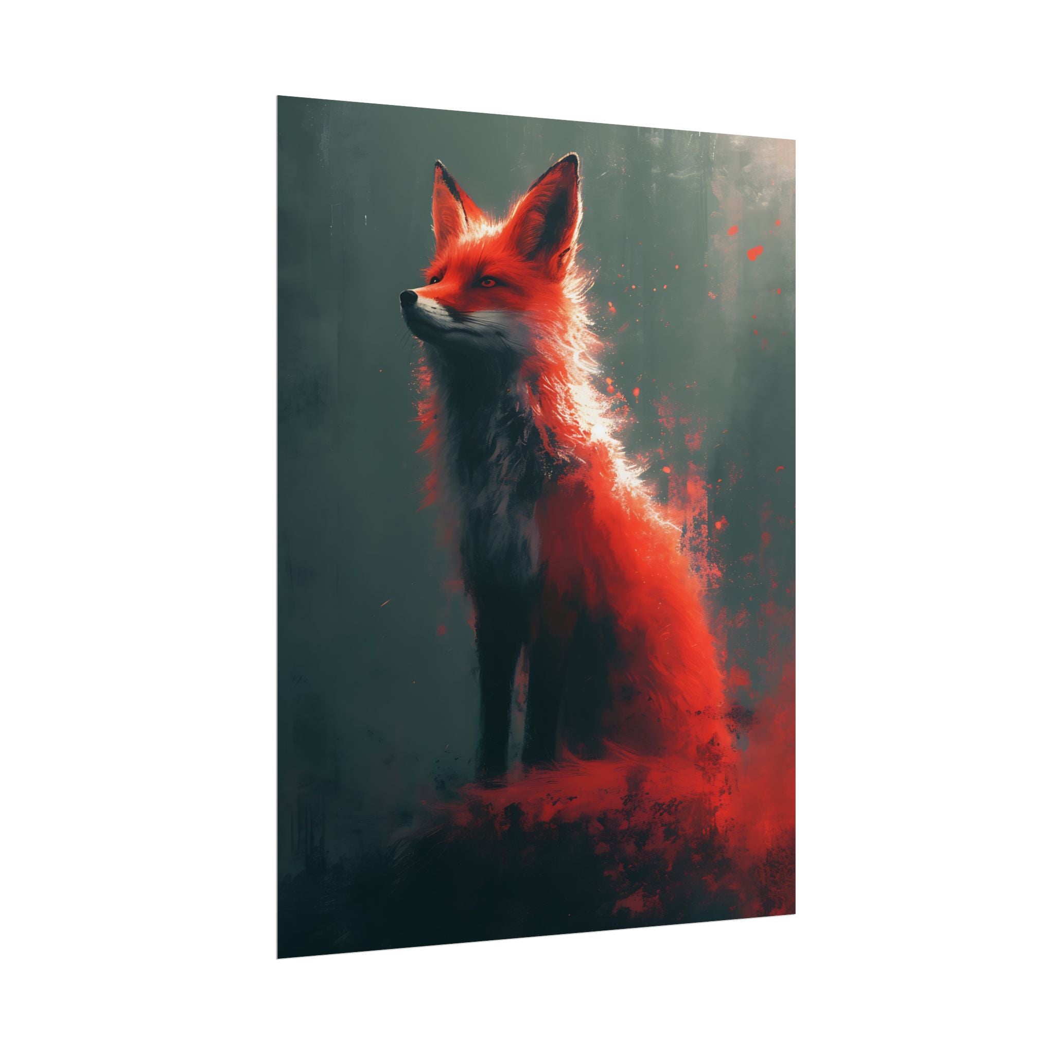 fantasy-red-fox-poster-print-rolled-posters-wall-art-animal-lover-gift-unique-home-decor-wildlife-art-print-fox-lover-birthda